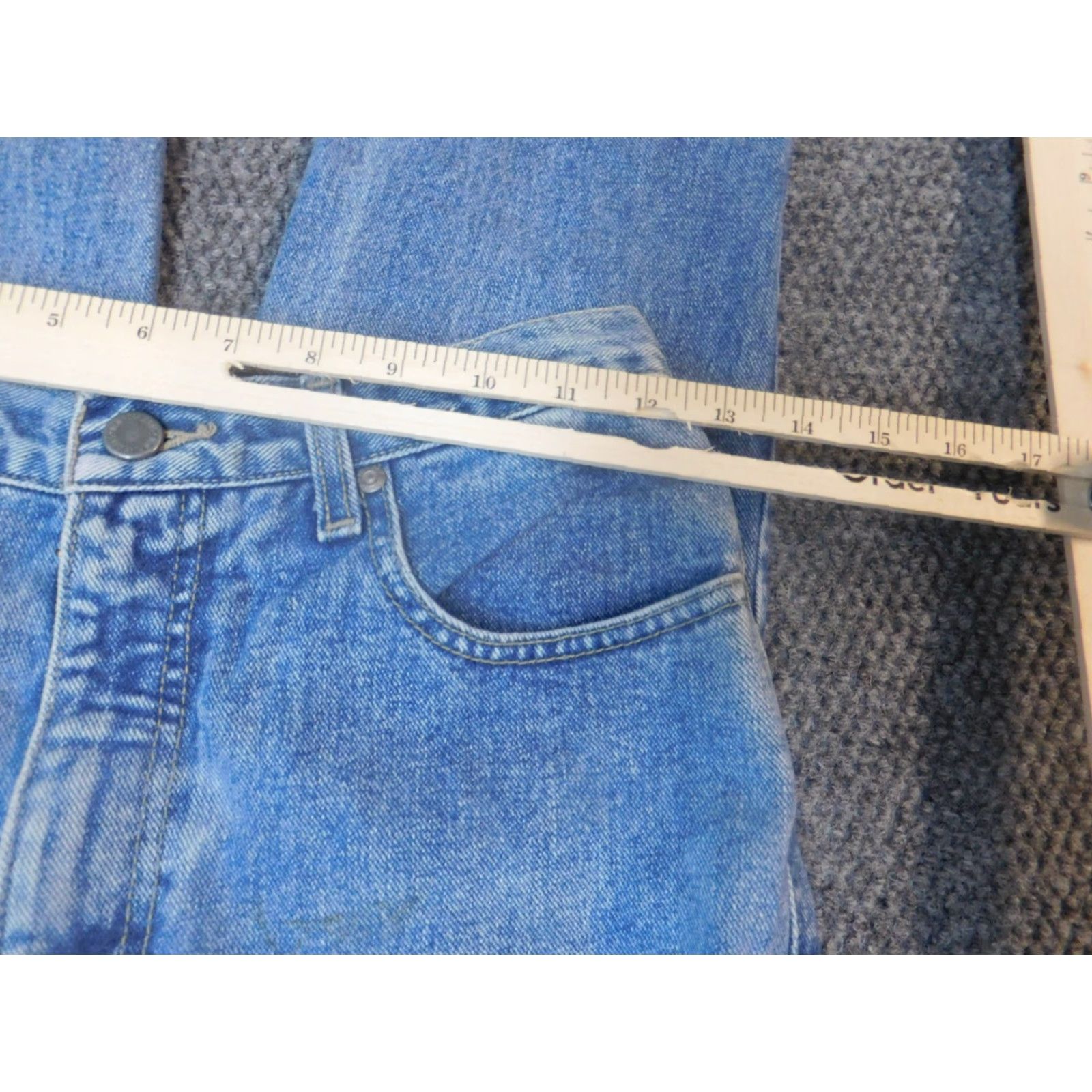 Vintage New York and Company Jeans Womens 6 Blue Straight Denim Classic Jeans Womens Regular Inseam 29 in Stretch Pockets Zipper blue Blue Size 28" / US 6 / IT 42 - 4 Thumbnail