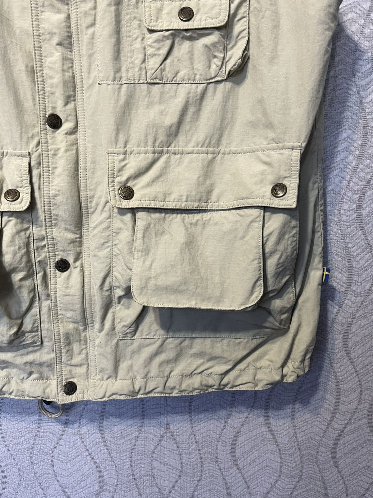 Fjallraven Fjallraven Wild Vest Beige Multipocket Outdoor Zip Vest Size US XXL / EU 58 / 5 - 3 Thumbnail