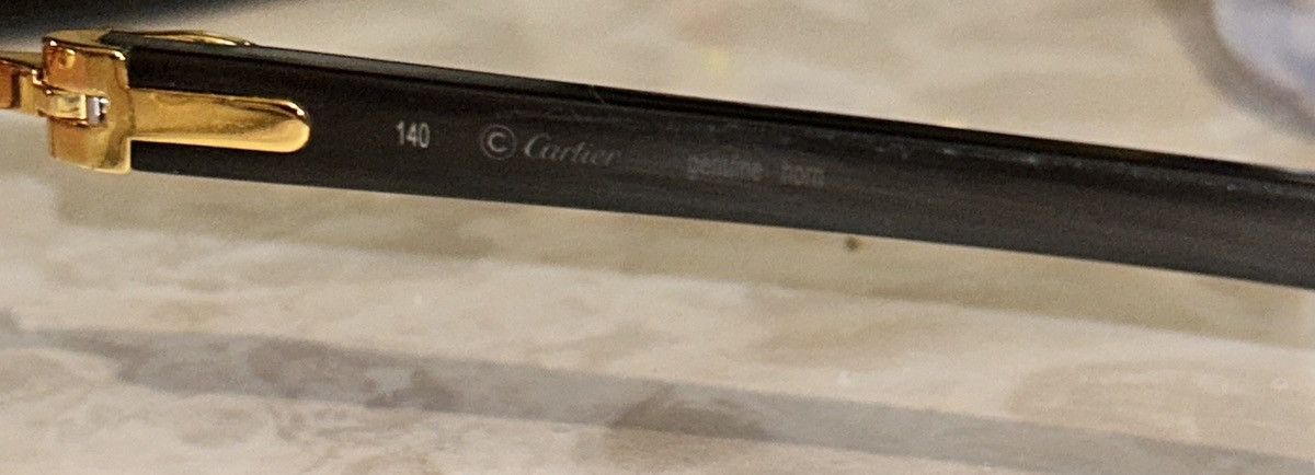 Cartier Cartier Buffalo Horn C Décor Sunglasses – Rare Buffs Size ONE SIZE - 25 Thumbnail