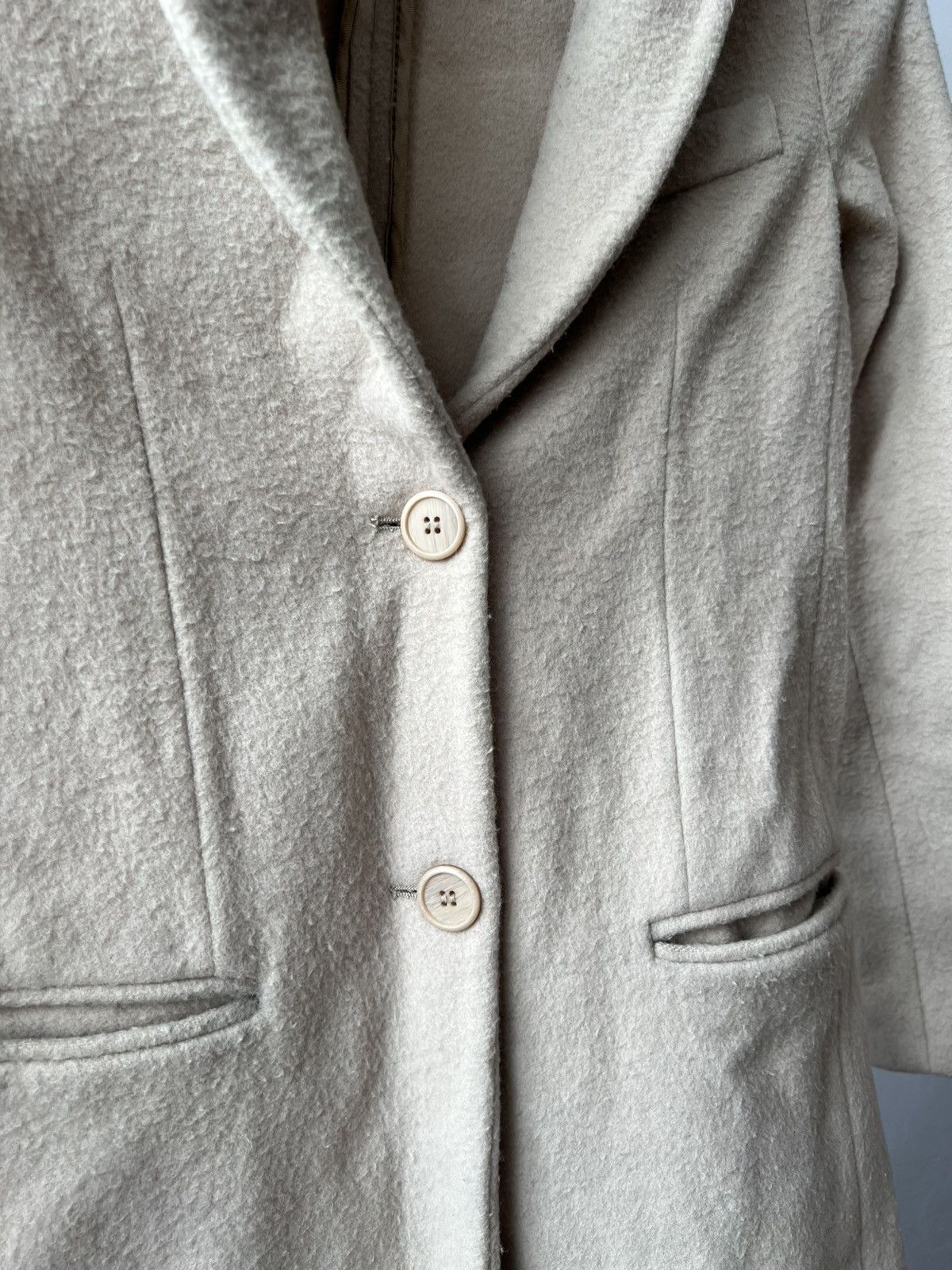 Falcone FALCONERI MADE IN ITALY CREAM WOMEN WOOL LUXURY COAT SIZE XS Size XS / US 0-2 / IT 36-38 - 6 Thumbnail