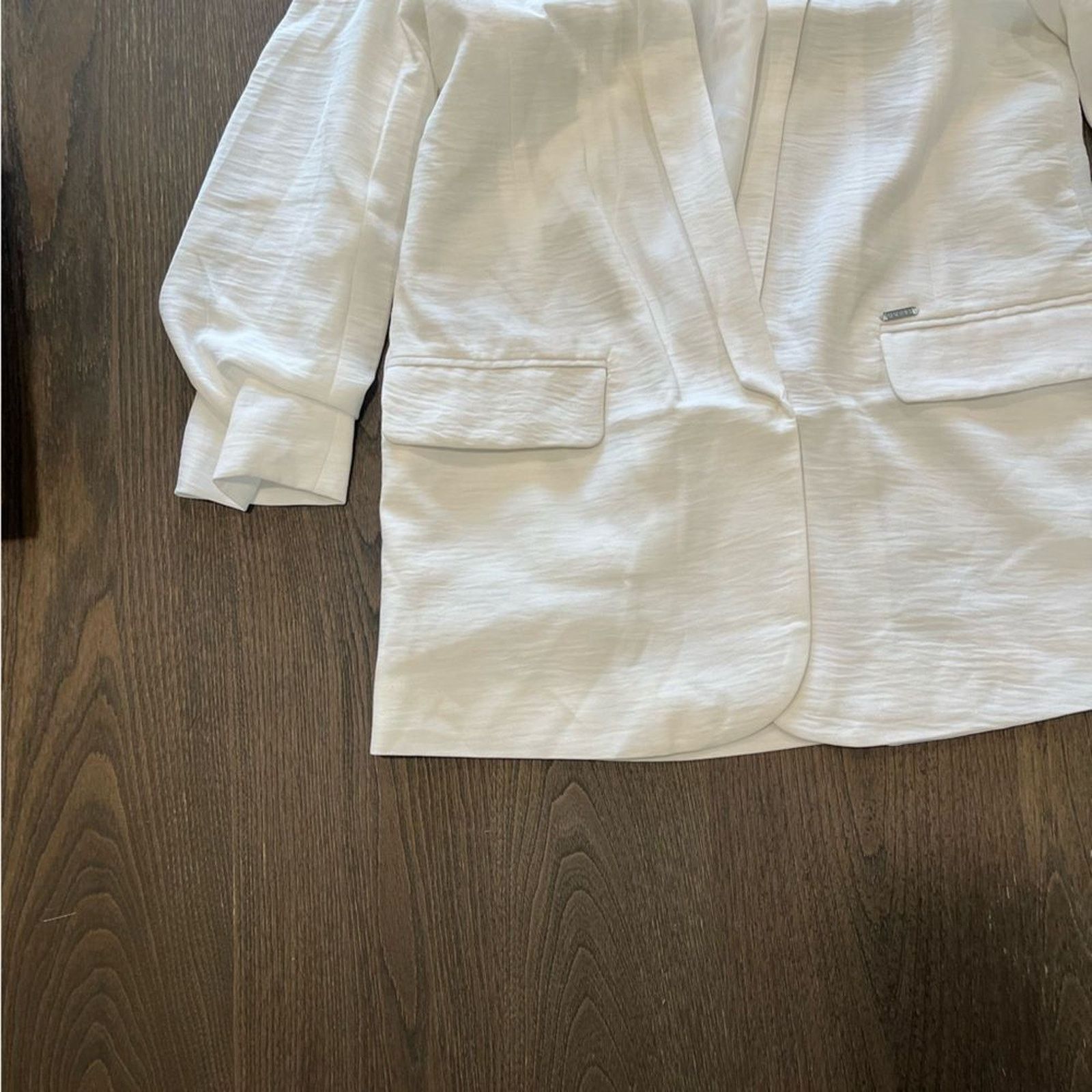 Guess Guess Womens White Long Line Blazer Jacket Size S Size S / US 4 / IT 40 - 6 Thumbnail
