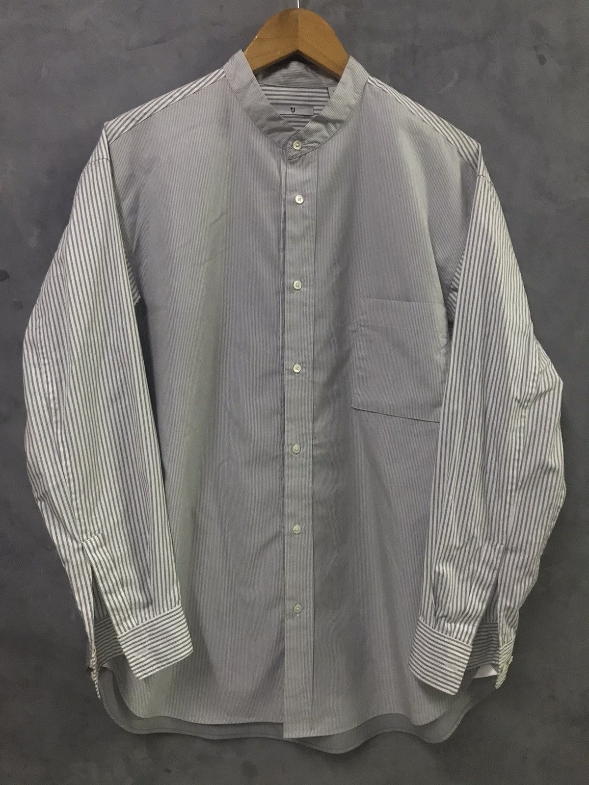 Jil Sander × Uniqlo JILL SANDER X UNIQLO - Mandarin Collar Two Tones Wide Shirts Size US L / EU 52-54 / 3 - 1 Thumbnail