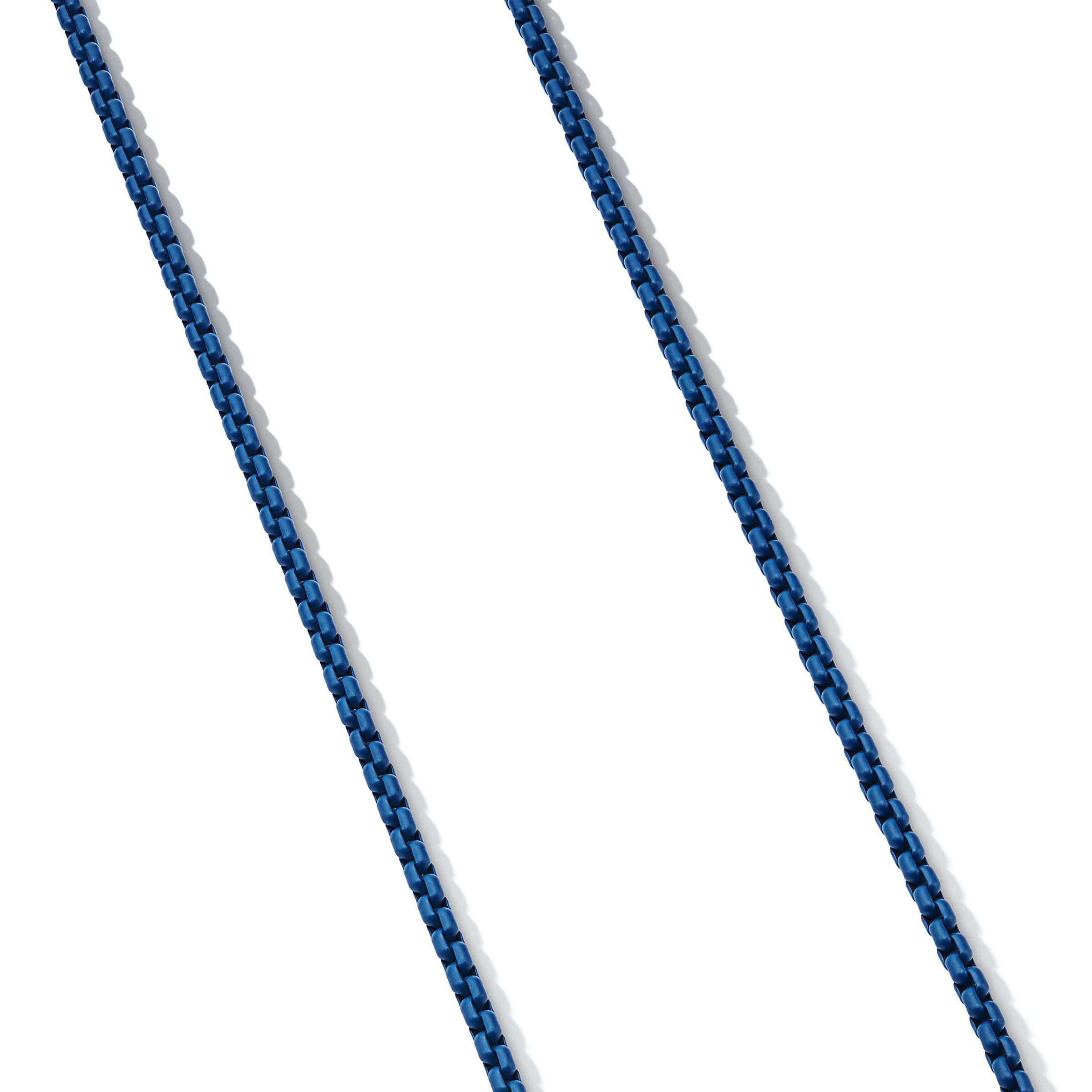 David Yurman o1w1db10526 CH0443M Size:6/Chain Necklace in Silver/Blue Size ONE SIZE - 2 Thumbnail