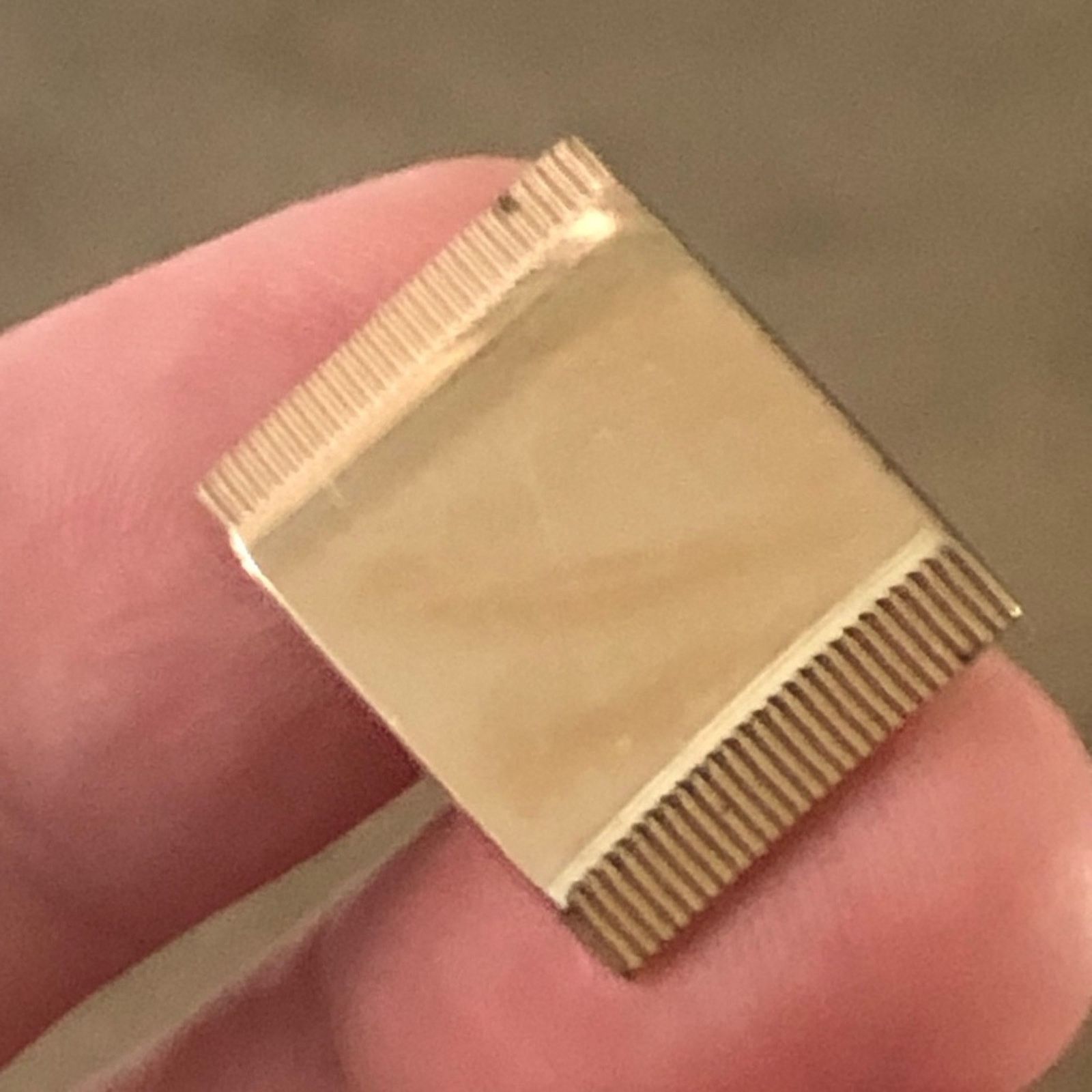 Vintage Vintage men’s rectangle gold plated cuff links Size ONE SIZE - 2 Thumbnail