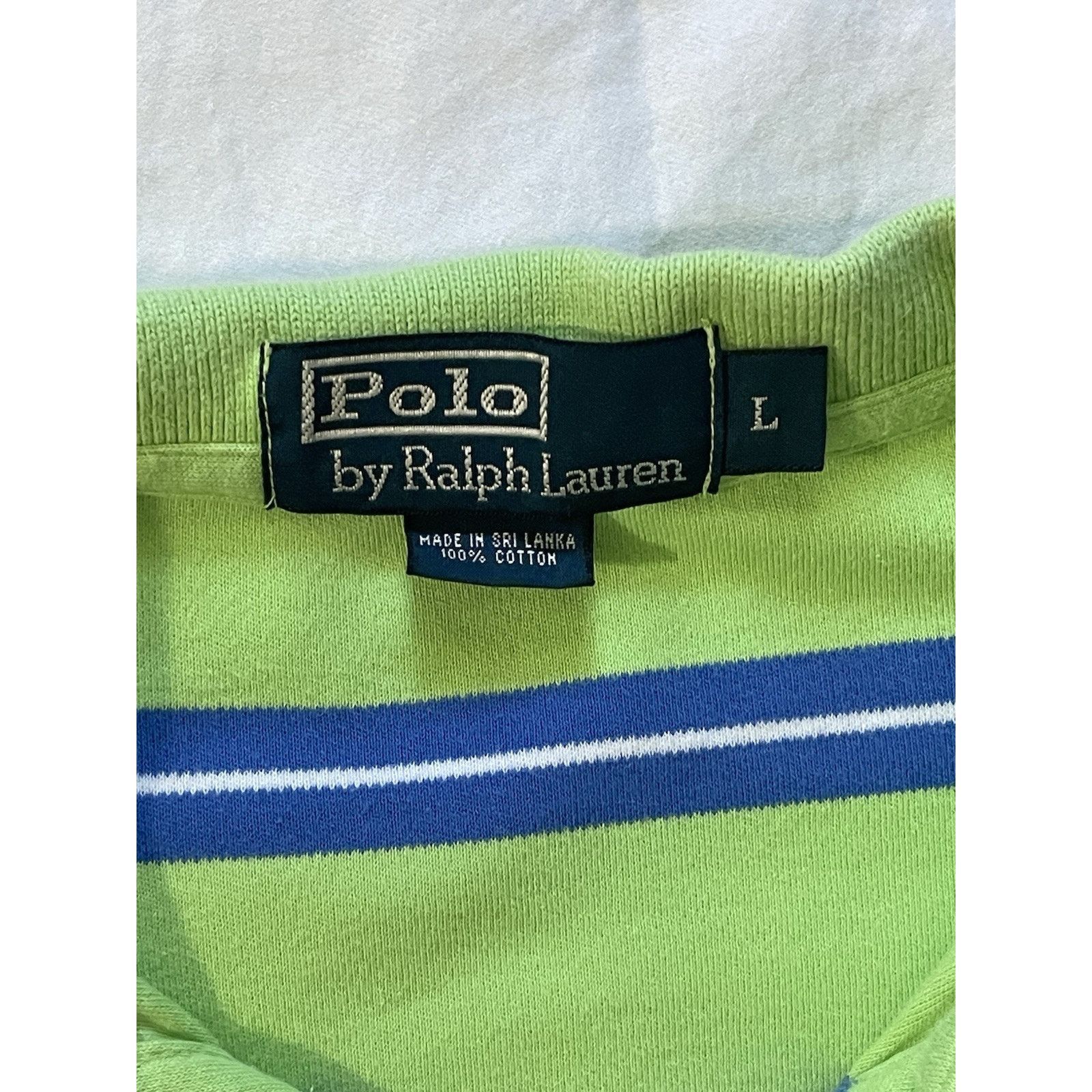 Ralph Lauren Polo Ralph Lauren Vintage Polo Shirt Men's L Green Blue Size US L / EU 52-54 / 3 - 3 Thumbnail