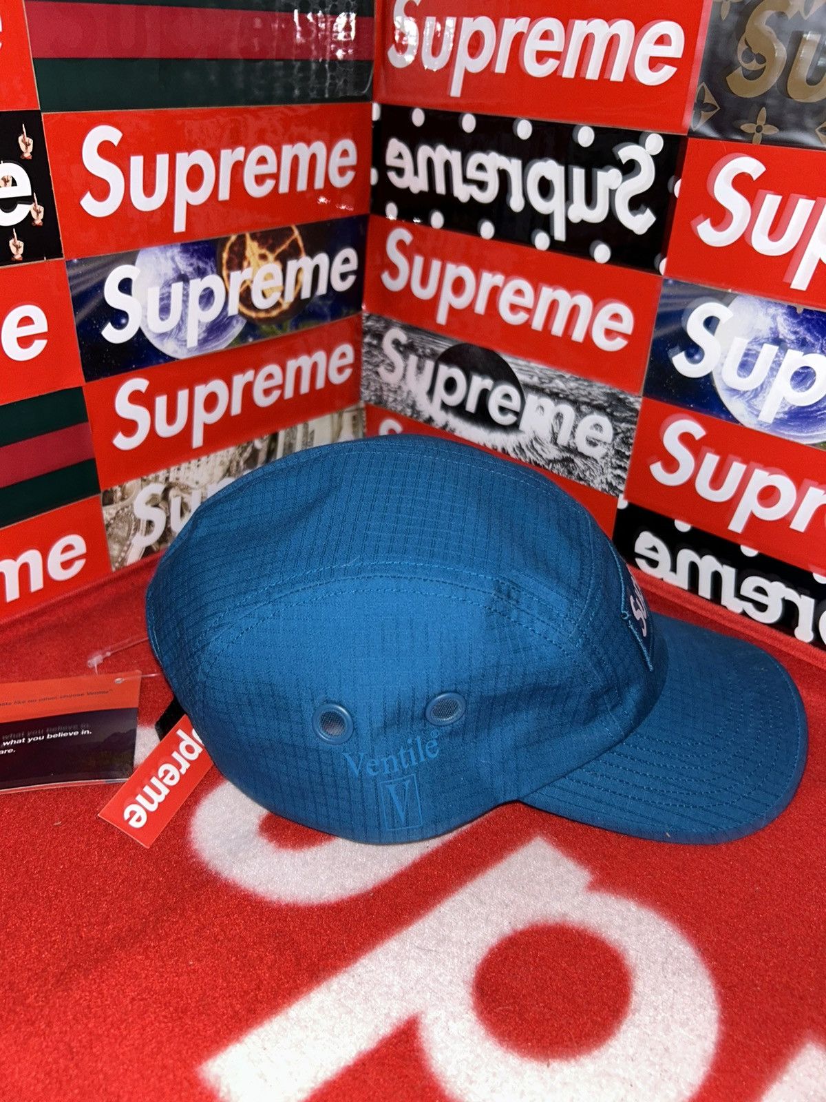 Supreme Supreme x Ventile Camp Cap Teal SS23 NEW WITH TAGS Size ONE SIZE - 6 Thumbnail