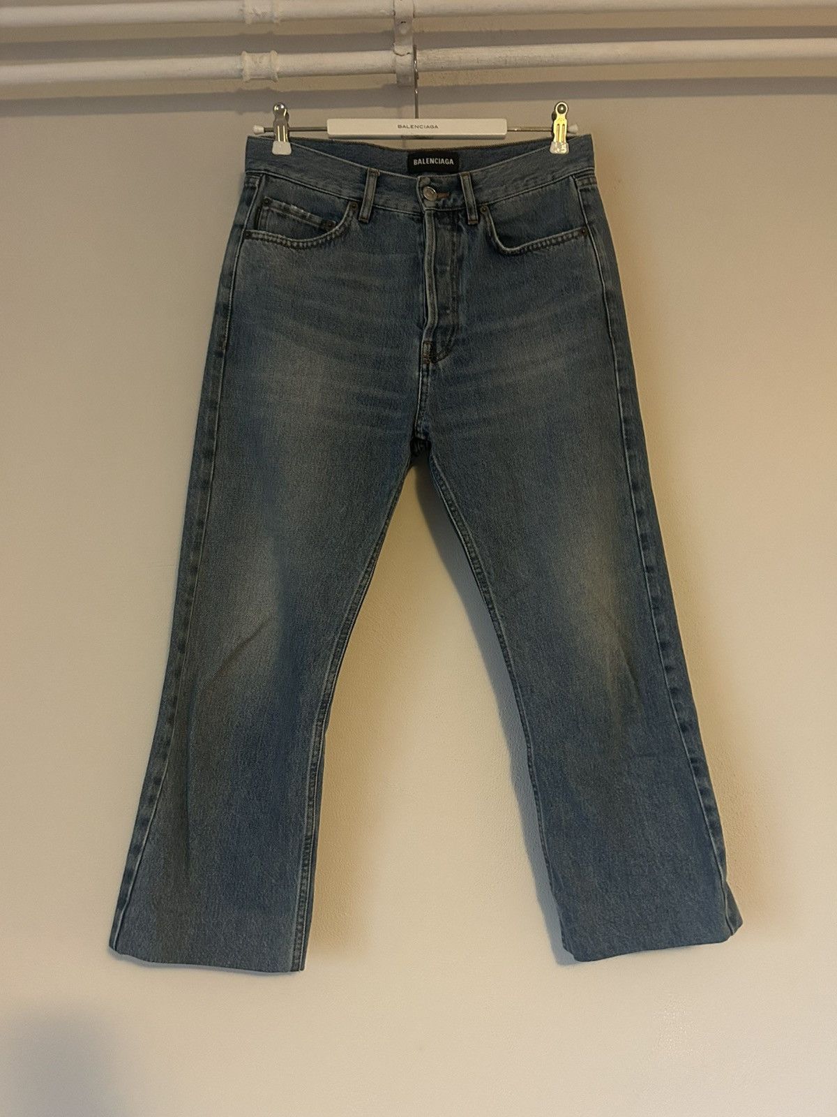 Balenciaga Balenciaga Straight-Leg Denim Jeans - Size 29 Size US 29 - 1 Thumbnail