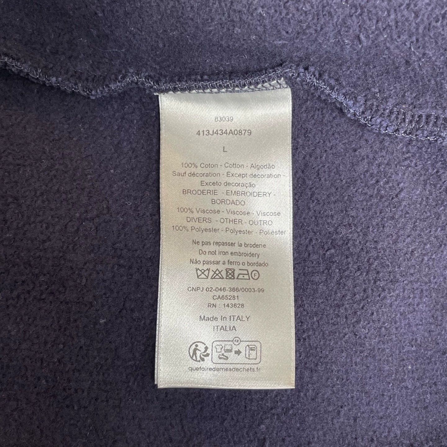 Dior Dior 47 Embroidered Half-Zip Sweatshirt Size US L / EU 52-54 / 3 - 6 Thumbnail