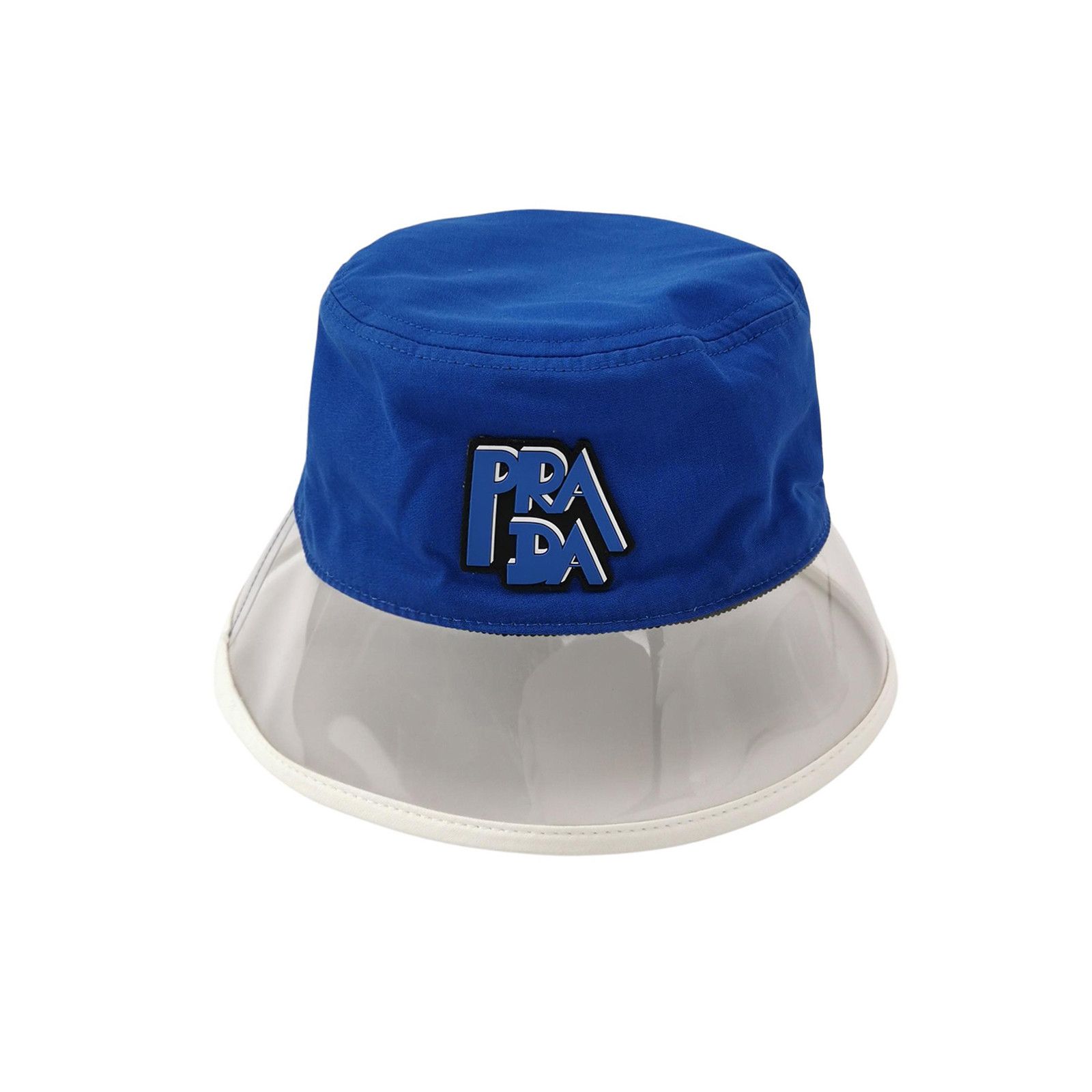 Prada Prada Blue Logo Patch Bucket Hat Size S Size ONE SIZE - 1 Thumbnail