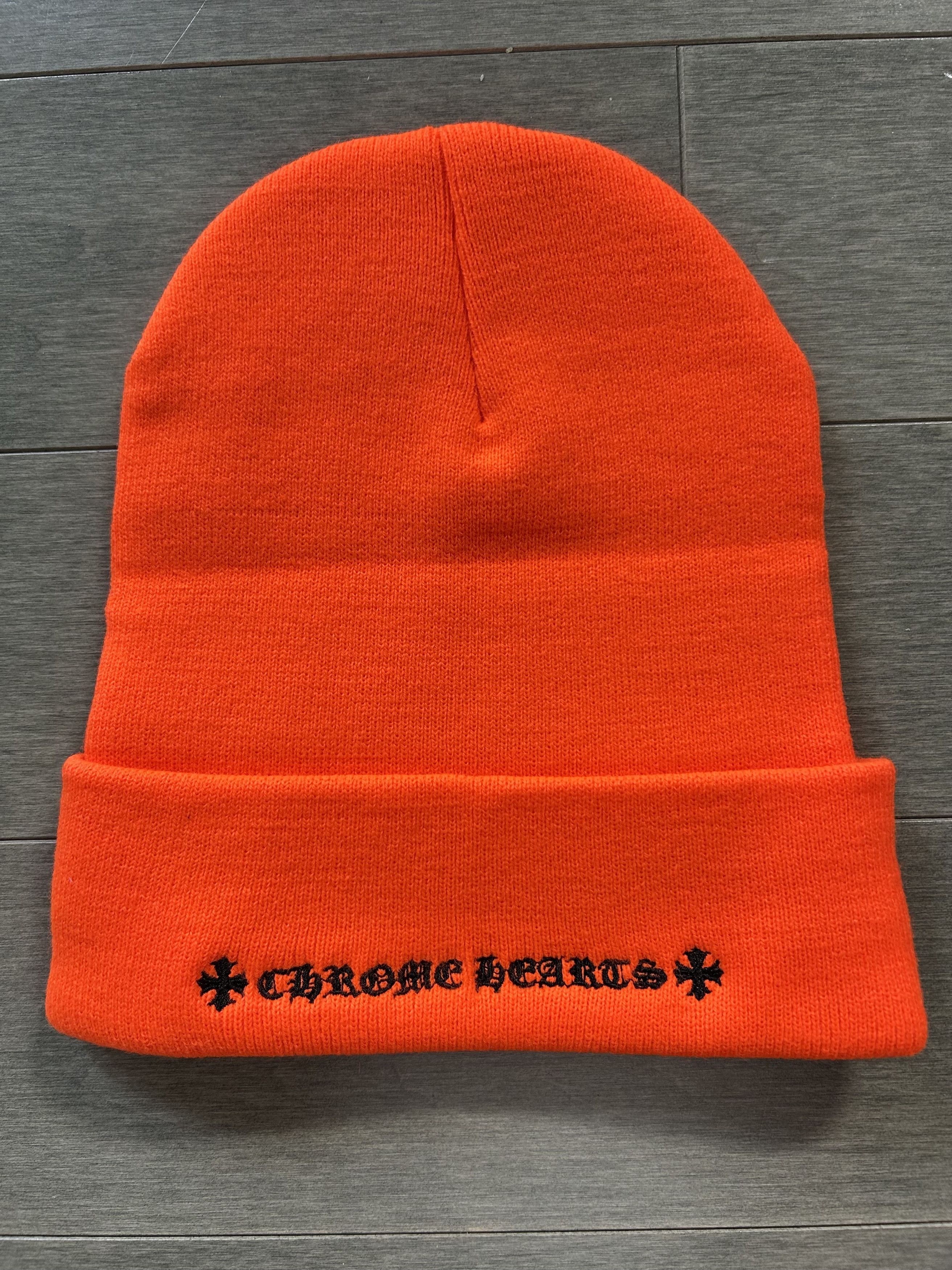 Chrome Hearts Chrome Hearts CH Logo Beanie Orange Size ONE SIZE - 2 Thumbnail