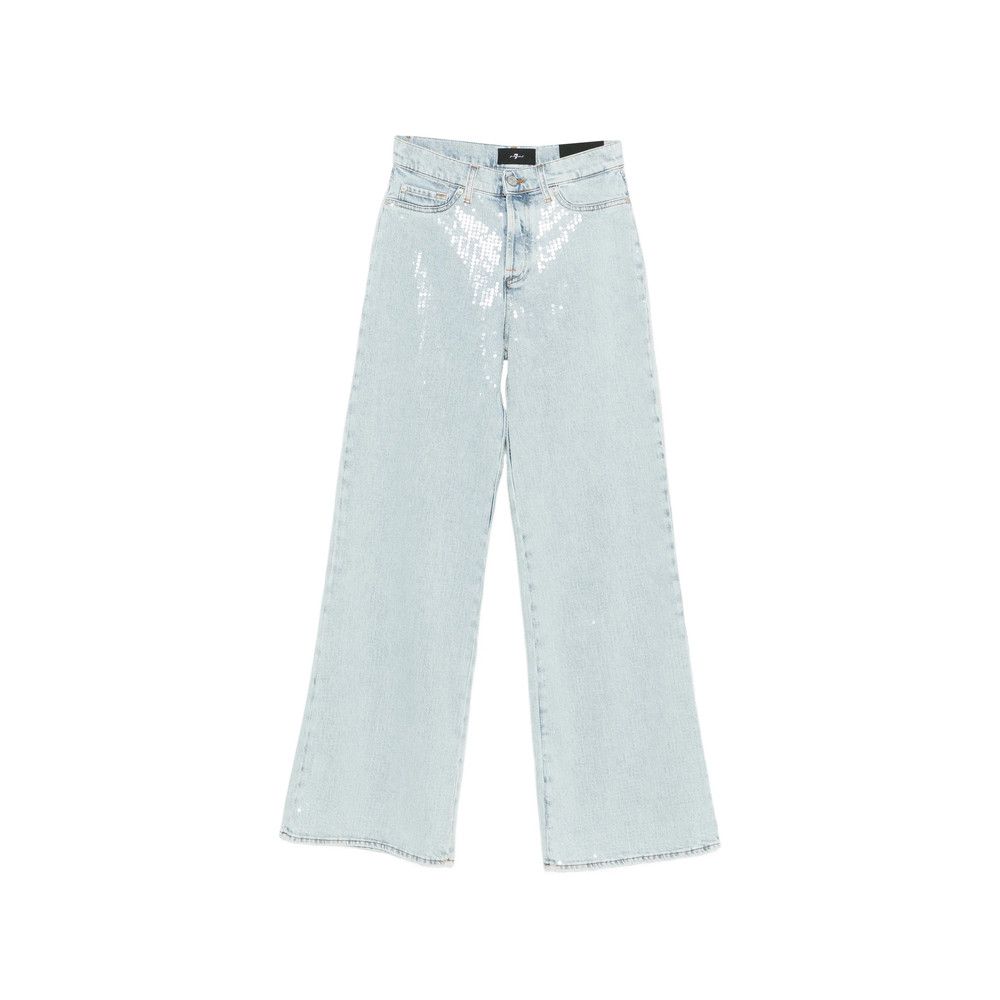 7 For All Mankind 7 For All Mankind BLUE Denim - Straight-Leg Jeans Size 24" / US 00 / IT 34 - 1 Thumbnail