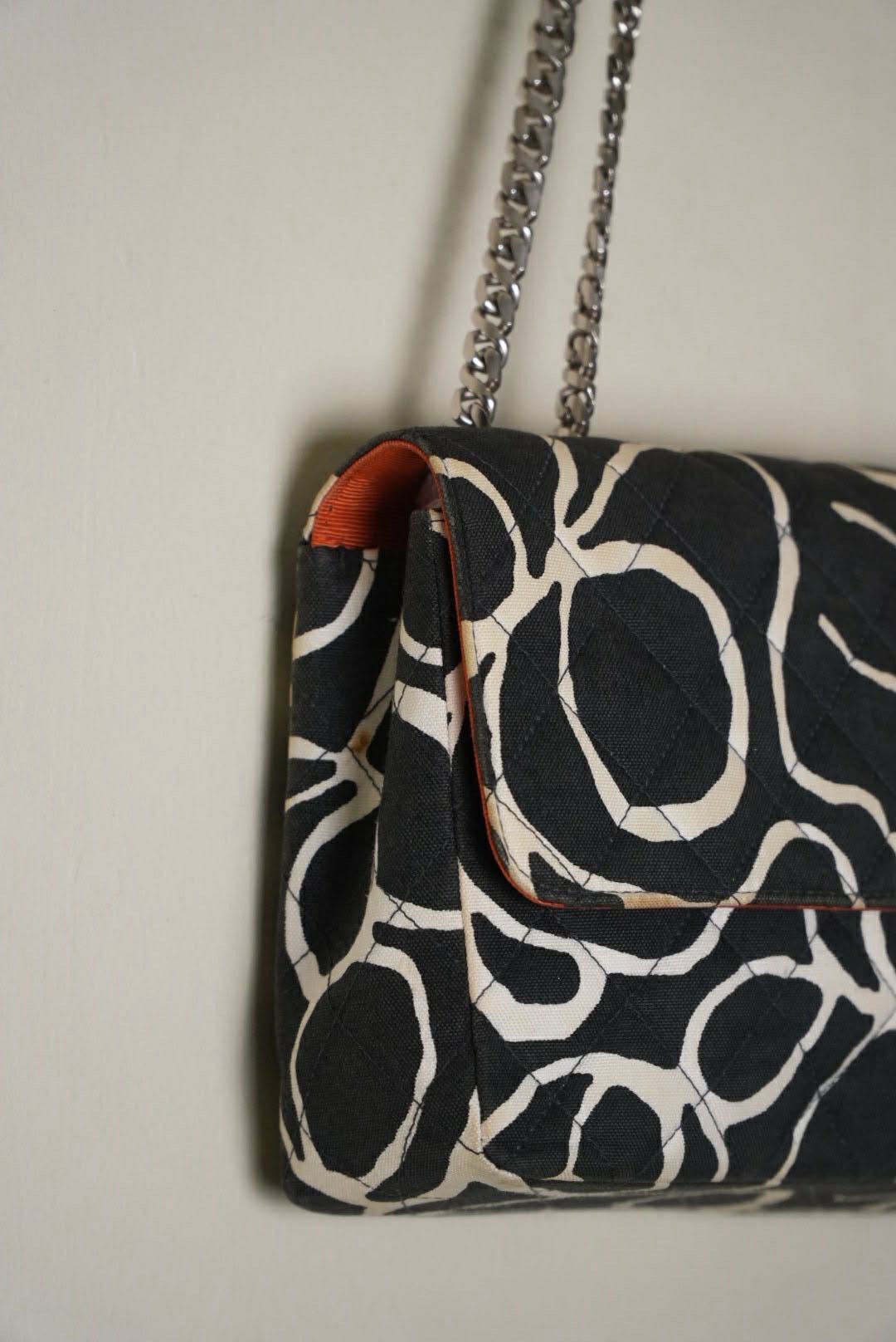 Chanel Chanel Karl Lagerfeld CC Quilted Print Canvas Single Flap Size ONE SIZE - 5 Thumbnail
