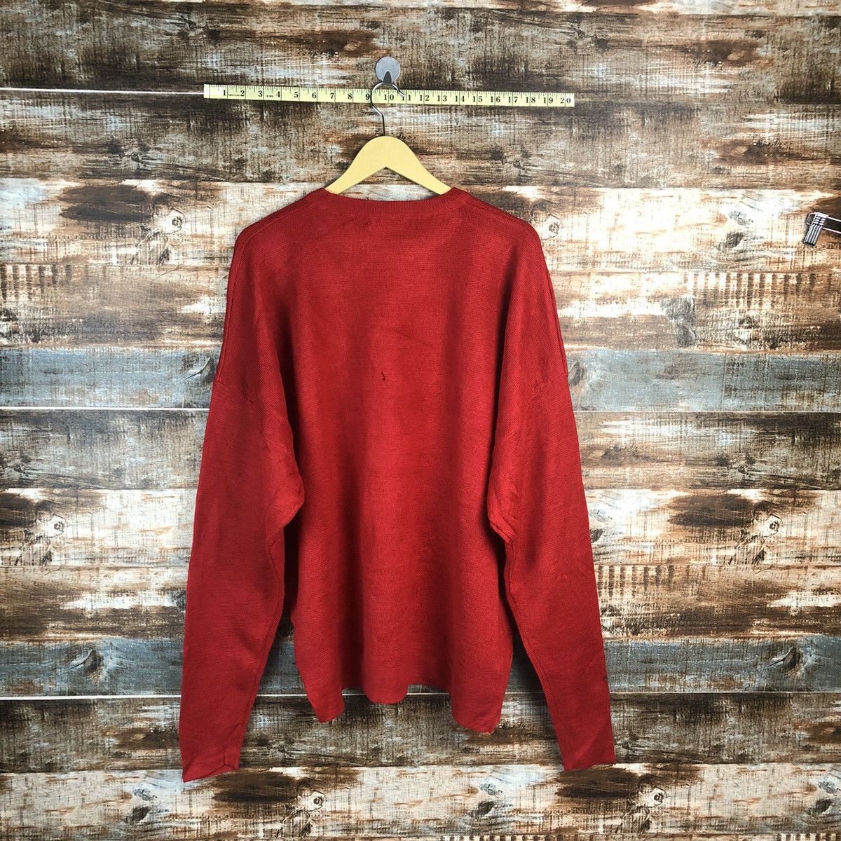 Homespun Knitwear × Japanese Brand Freaks Store Red palin Knitwear #A1858 Size M / US 6-8 / IT 42-44 - 12 Thumbnail