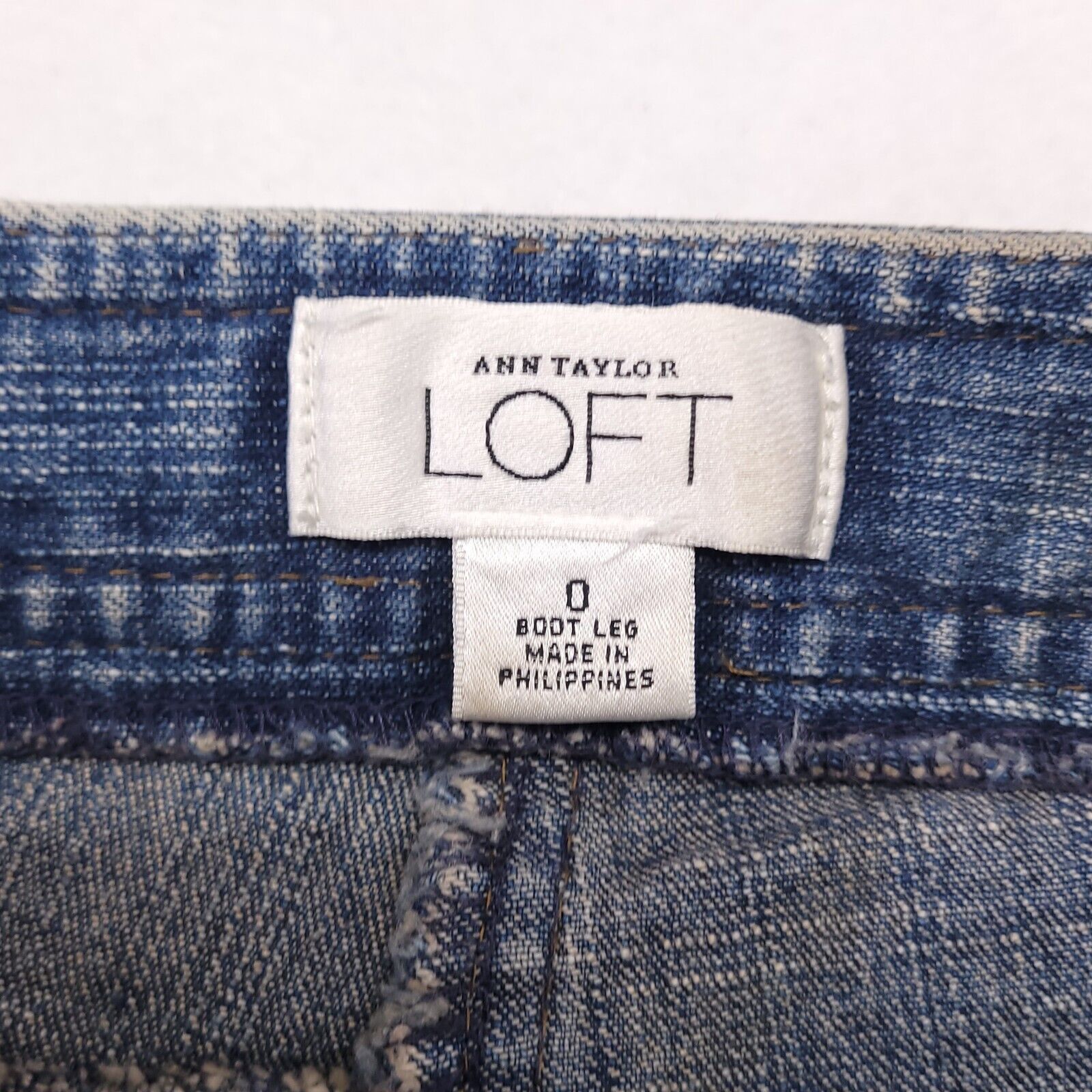 Loft Loft Casual Button Zip Denim Jeans Womens Size 0 Blue Size 29" - 3 Thumbnail