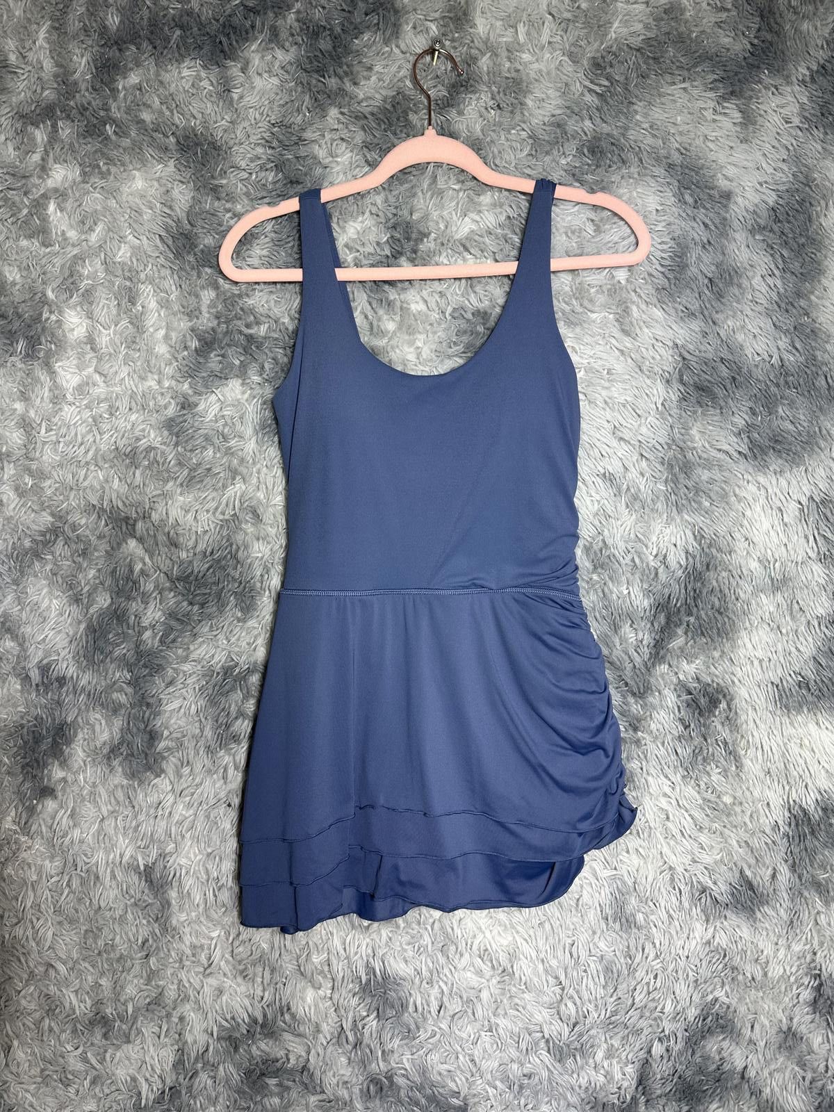 Unknown London Joylab Blue Sleeveless Ruched Dress with Scoop Neck Size S / US 4 / IT 40 - 1 Thumbnail