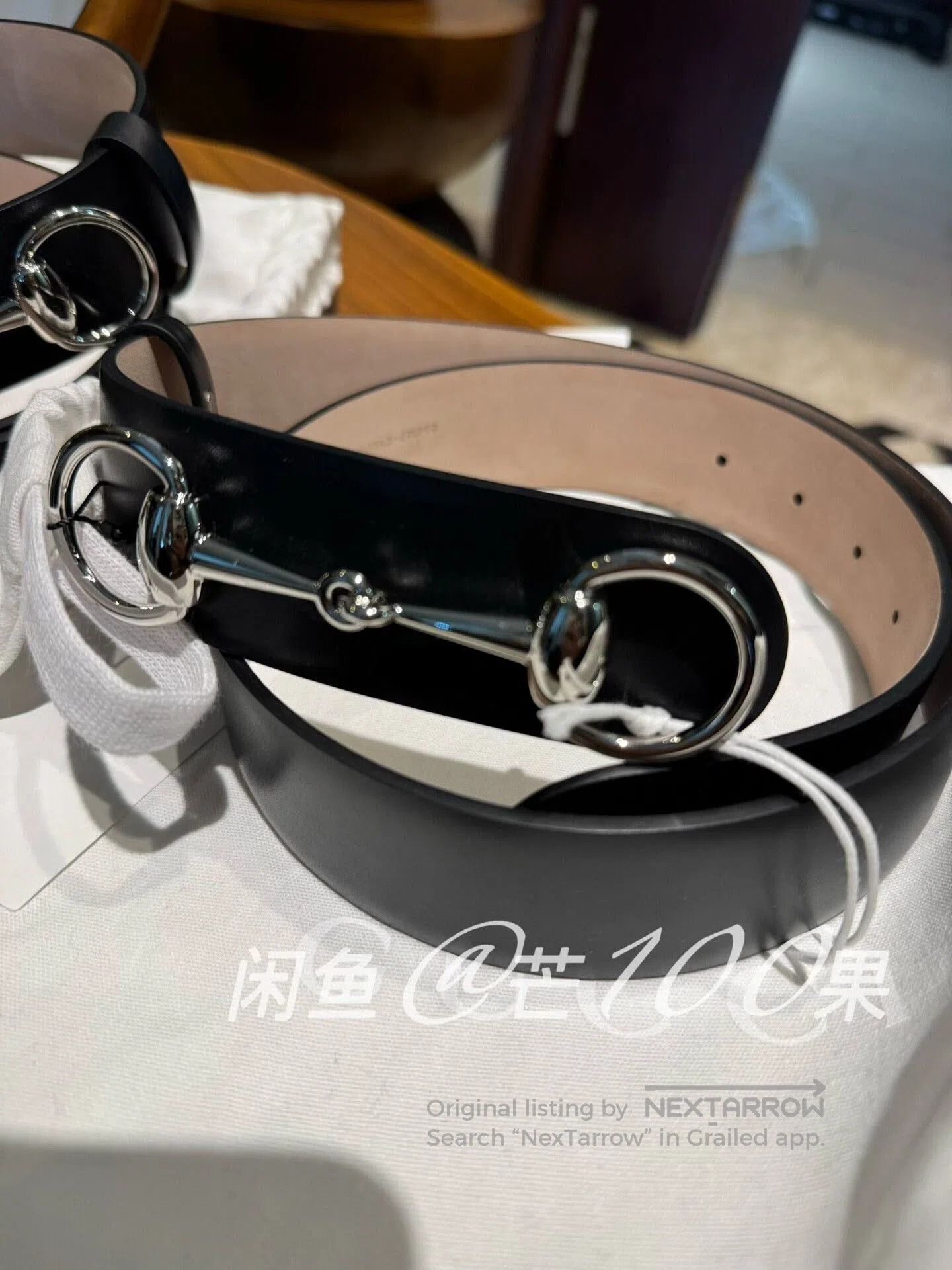Gucci Gucci Silver Buckle Horsebit Belt. Size ONE SIZE - 3 Thumbnail
