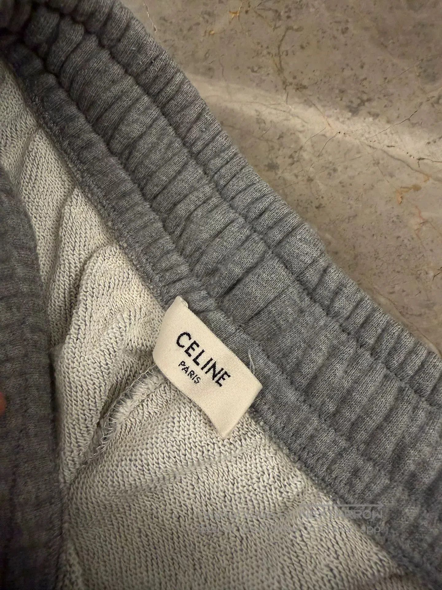Celine Celine Gray Drawstring Sweatpants for Women. Size 22" - 4 Thumbnail