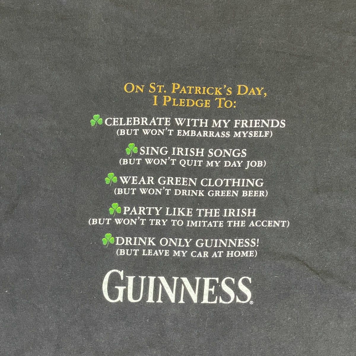 Gildan Vintage The Guinness Party Tee Size US XL / EU 56 / 4 - 8 Thumbnail