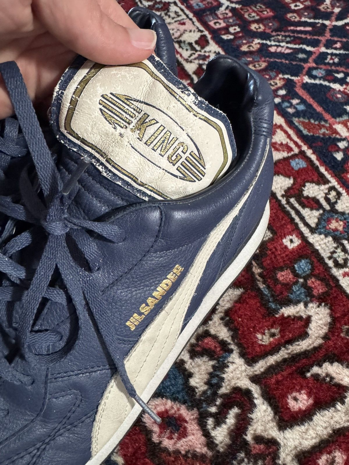 Jil Sander × Puma Puma King x Jil Sander OG Leather Sneakers – RARE OG 1998 Size US 11 / EU 44 - 7 Thumbnail