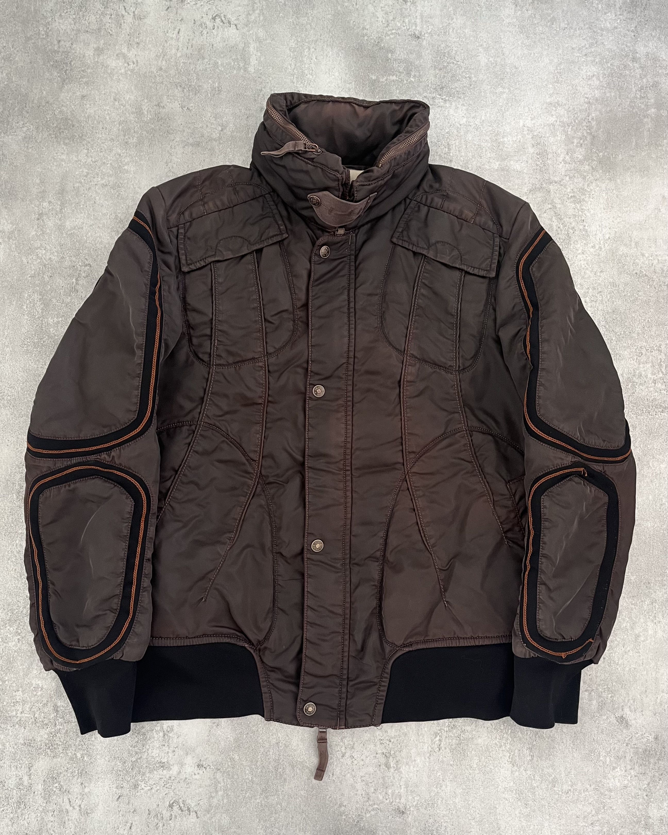 image of Marithe Francois Girbaud 2000S Martha François Girbaud Zen Puffer Jacket in Brown (Size Large)