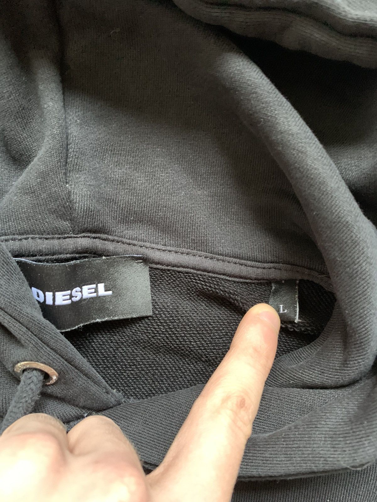 Diesel Vintage Diesel Boxy Fit Hoodie Rare Hood Y2K USA Avant Garde Size US L / EU 52-54 / 3 - 5 Thumbnail