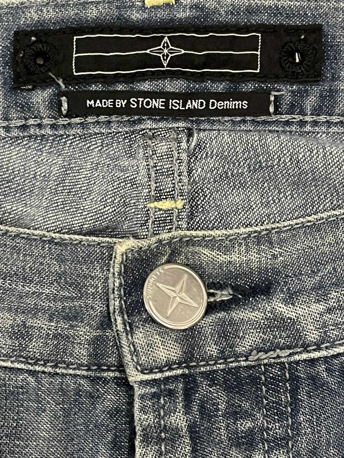 Stone Island Vintage Stone Island Denim Blue Wash Style Loose Jeans Size US 33 - 7 Thumbnail