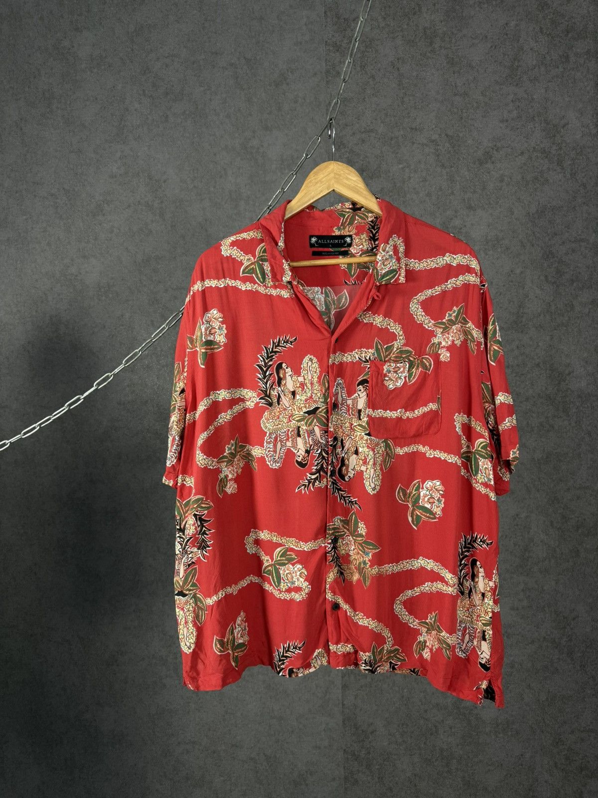Allsaints Allsaints designer hawaiian relaxed shirt Size US L / EU 52-54 / 3 - 1 Thumbnail