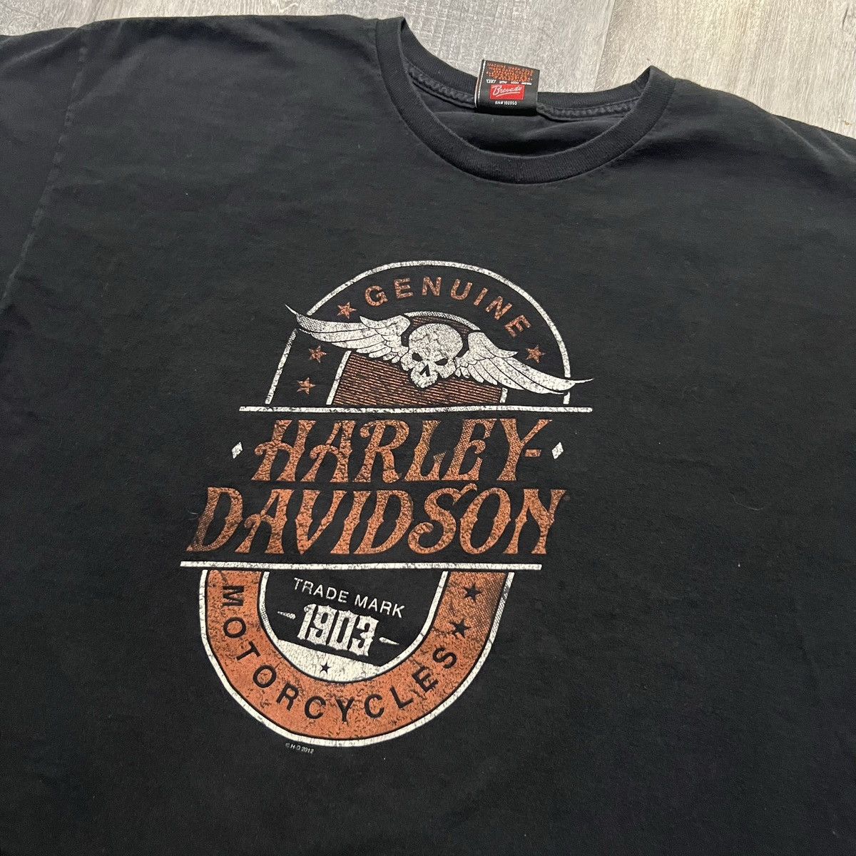 Harley Davidson Harley Davidson Bergen County Black New Jersey Biker Shirt Size US XXL / EU 58 / 5 - 3 Thumbnail