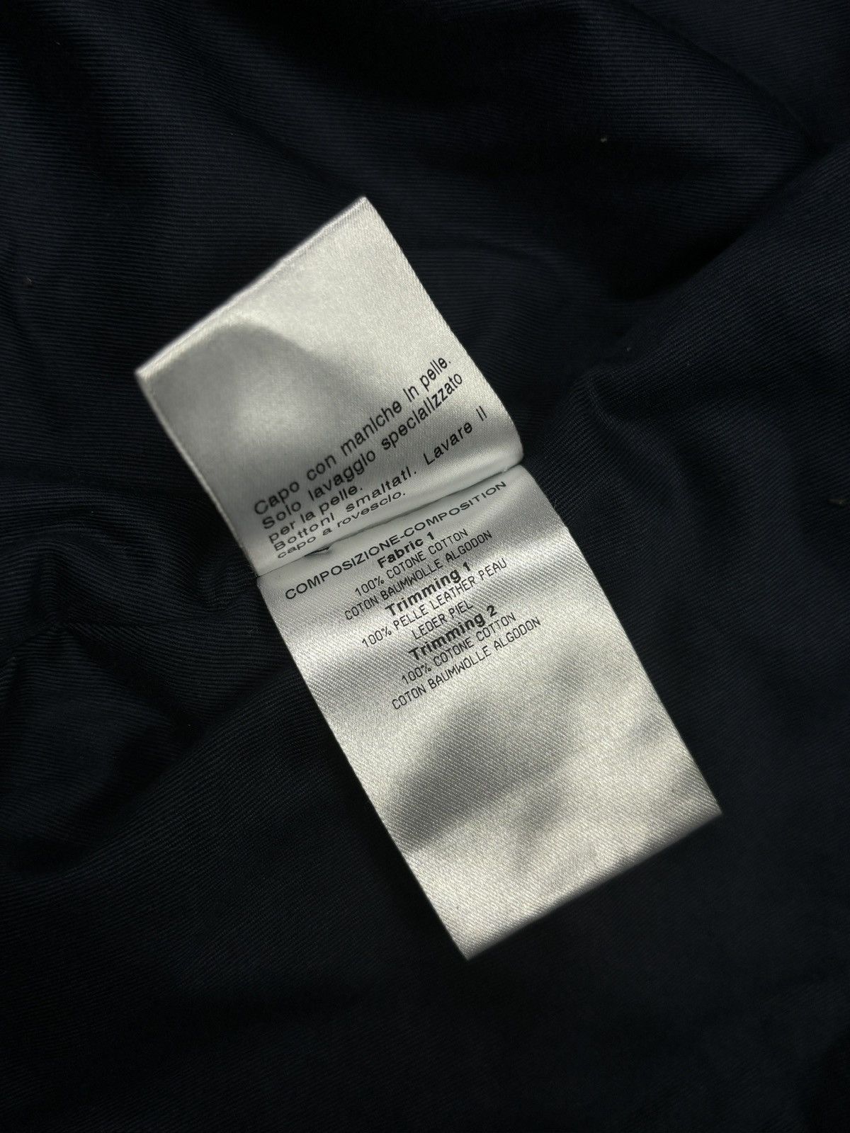 Gucci SS2010 Gucci Navy Cotton & Leather Sleeve Varsity Jacket Size US L / EU 52-54 / 3 - 15 Thumbnail
