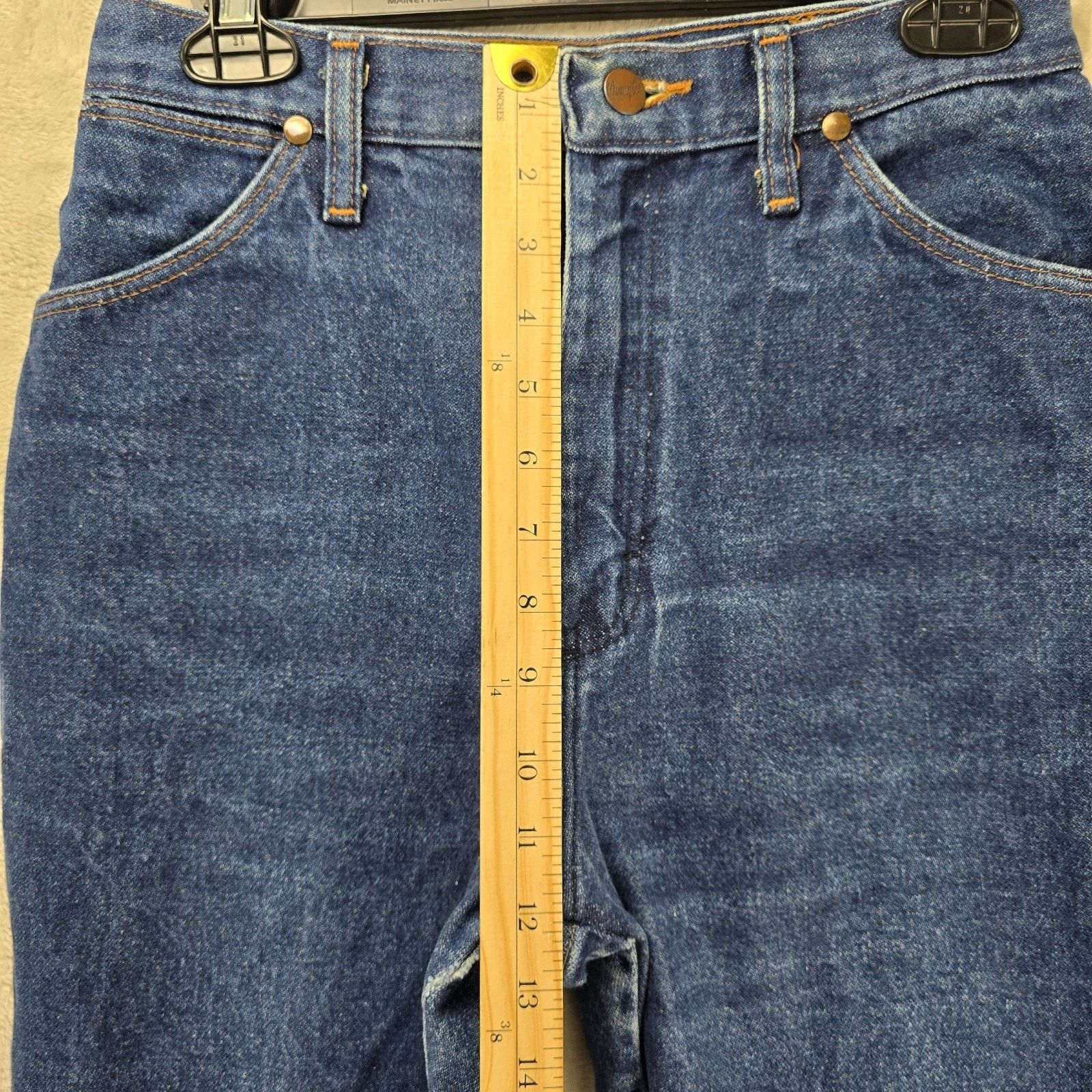 Wrangler Vtg 70s Wrangler 13MWZ Jeans Womens 12 (28x31) Scovill USA Size 34" / US 12 / IT 48 - 15 Thumbnail