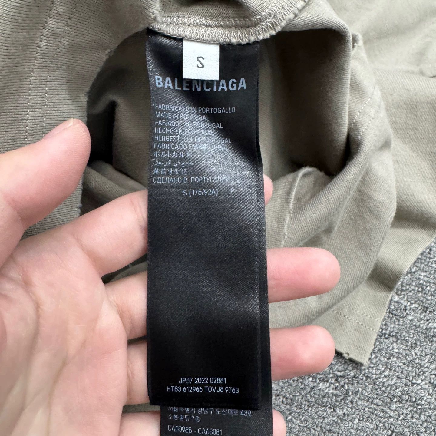 Balenciaga Balenciaga Embroidered Logo Short Sleeve Tee Size S Size US S / EU 44-46 / 1 - 3 Thumbnail