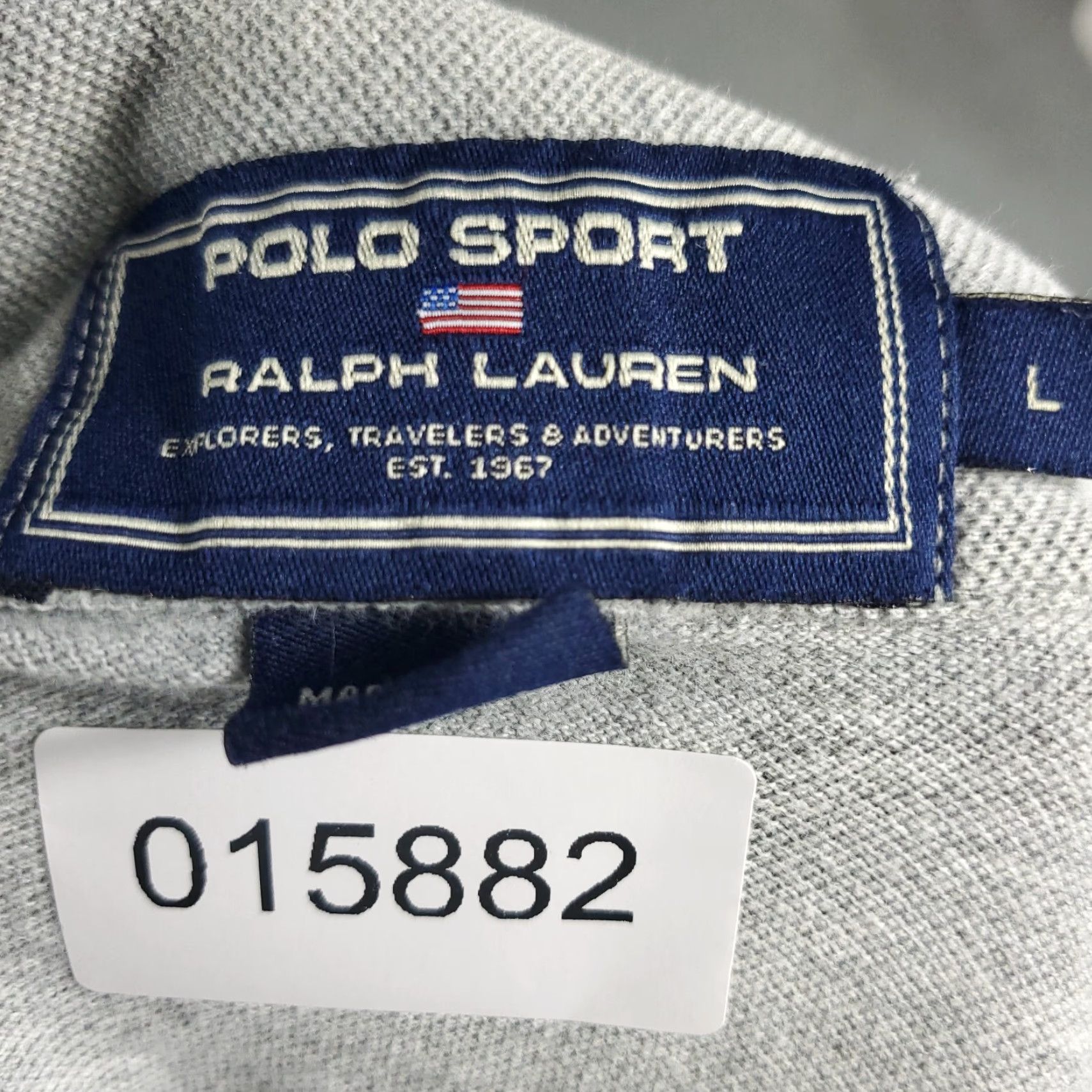 Ralph Lauren Ralph Lauren Polo Shirt Mens Large Gray Short Sleeve Casual Golf Size US L / EU 52-54 / 3 - 7 Thumbnail