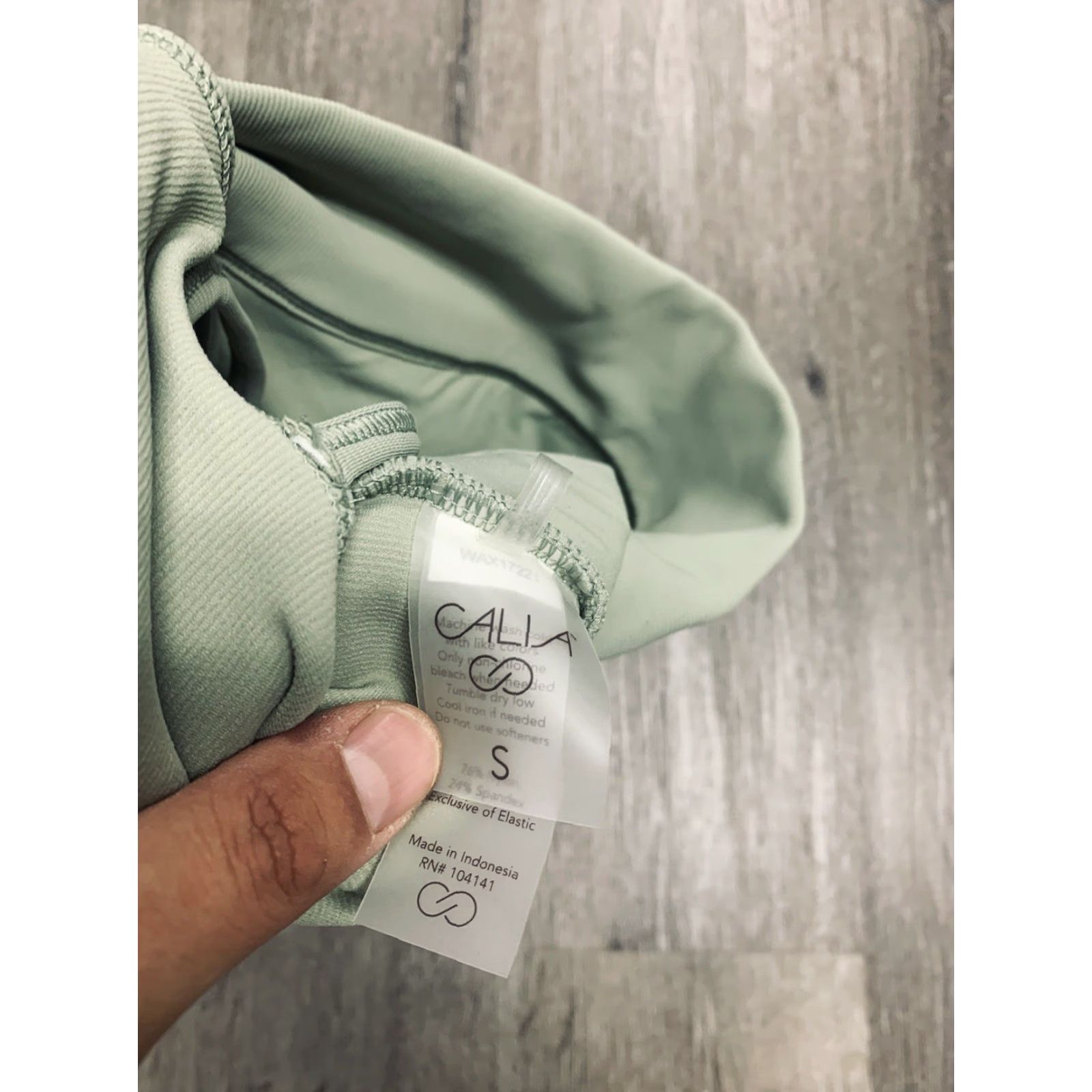 Vintage Calia by Carrie Underwood Green Ribbed Sports Bra Women’s Size Small Padded Size ONE SIZE - 3 Thumbnail
