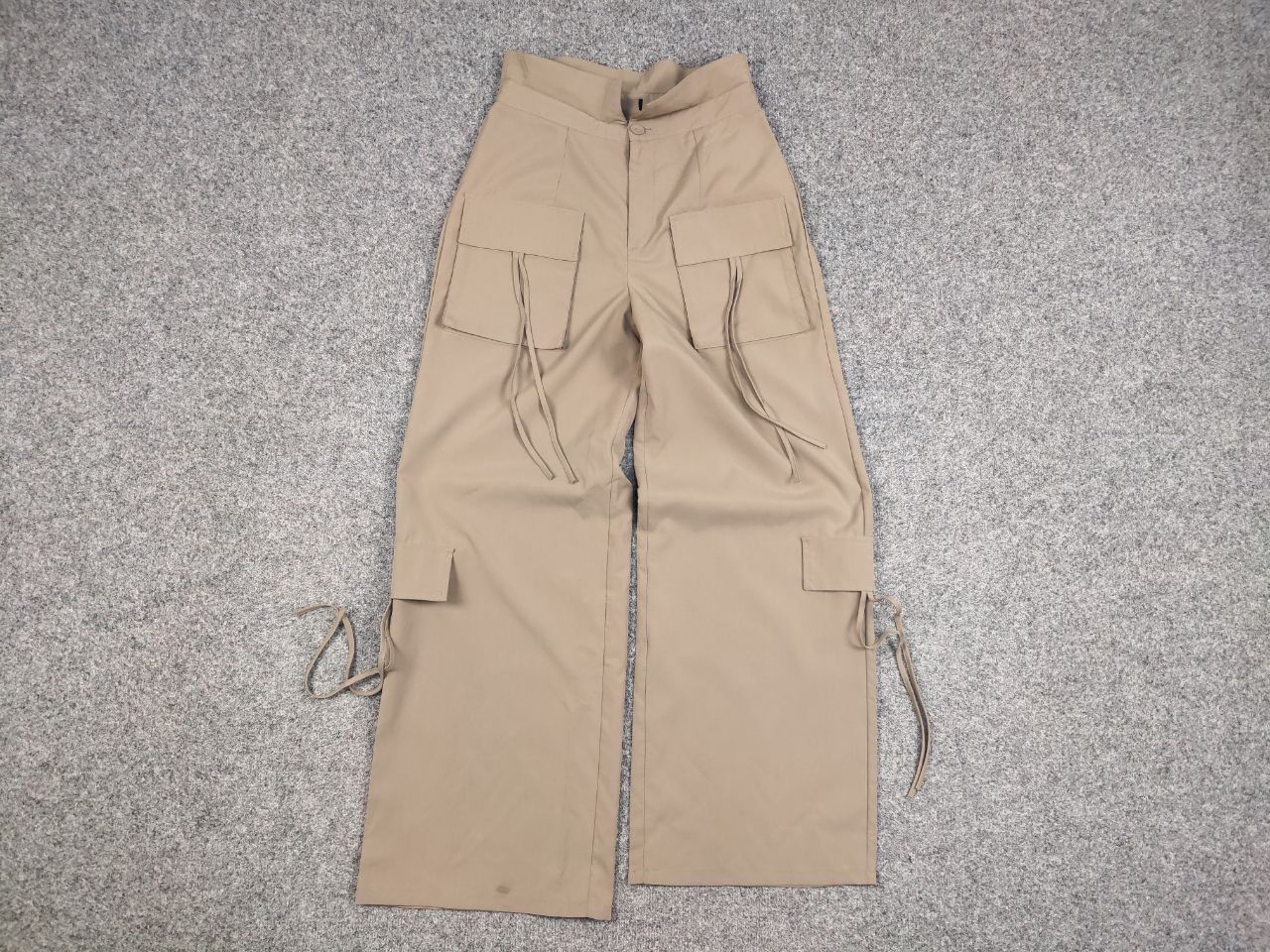 Japanese Brand Vintage 90's Japan Style Baggy Beige Womens Cargo Pants Size 28" / US 6 / IT 42 - 13 Thumbnail