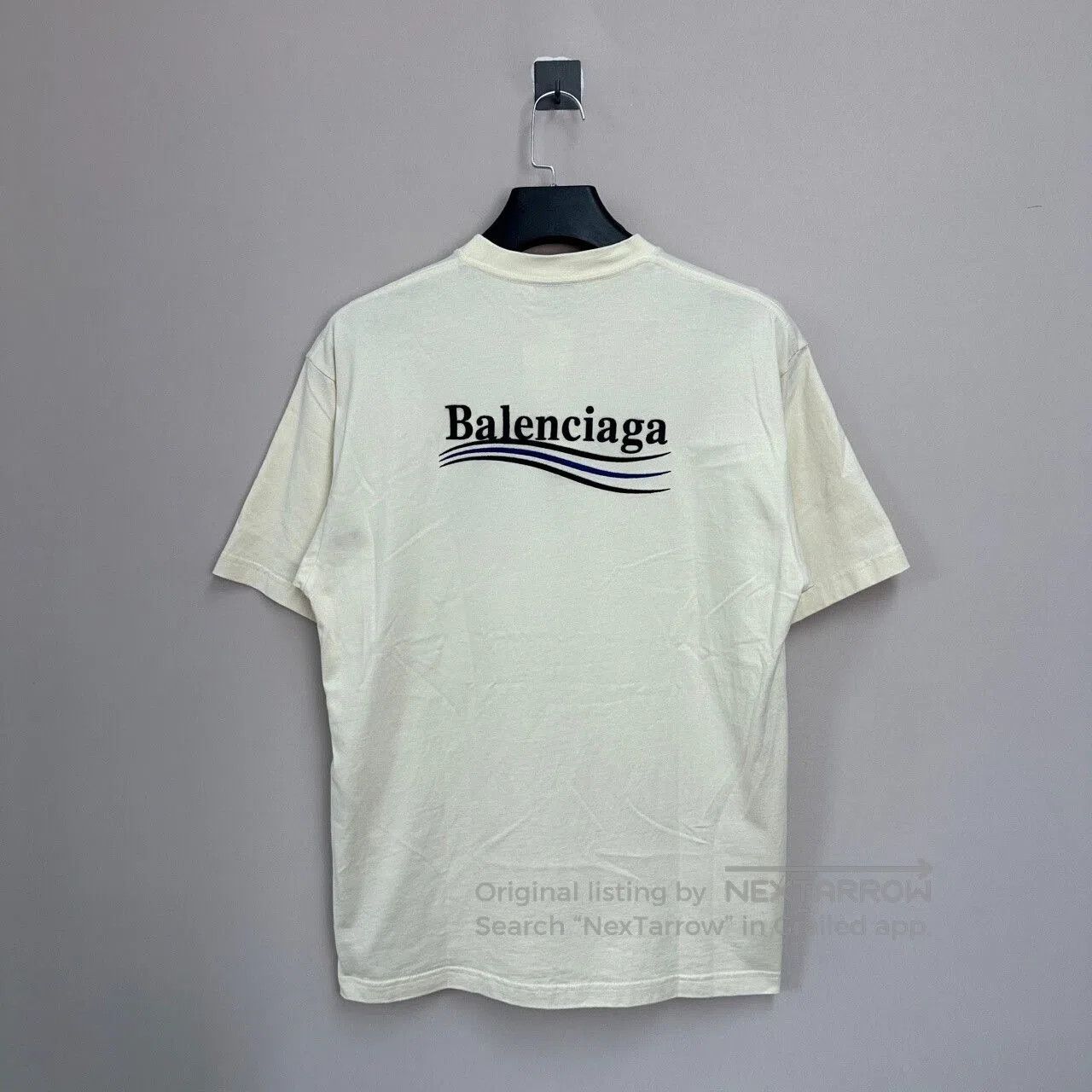 Balenciaga balenciaga cream short sleeve t. Size US XXS / EU 40 - 2 Thumbnail