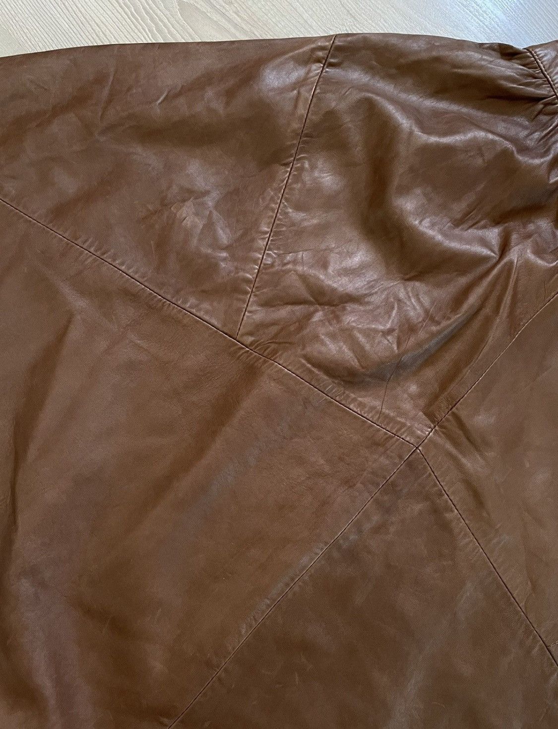 Other Y2K Brown Leather Maxi Skirt Size 26" / US 2 / IT 38 - 4 Thumbnail