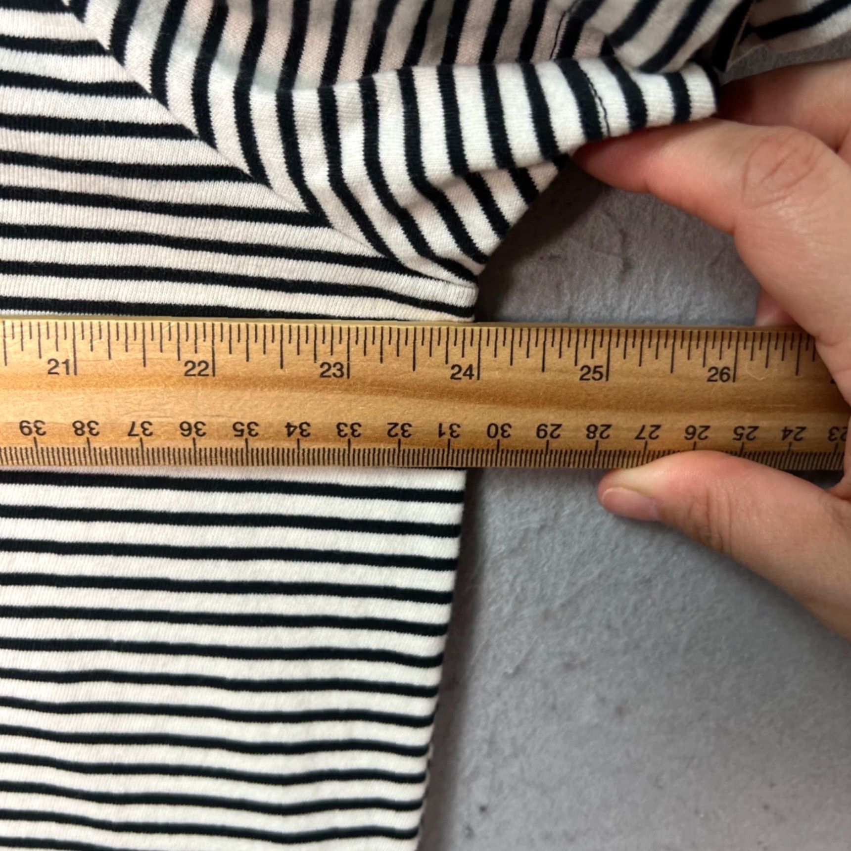 J.Crew J. Crew Mens XL Sueded Jersey Striped T-Shirt Black & White 100% Cotton Size US XL / EU 56 / 4 - 5 Thumbnail