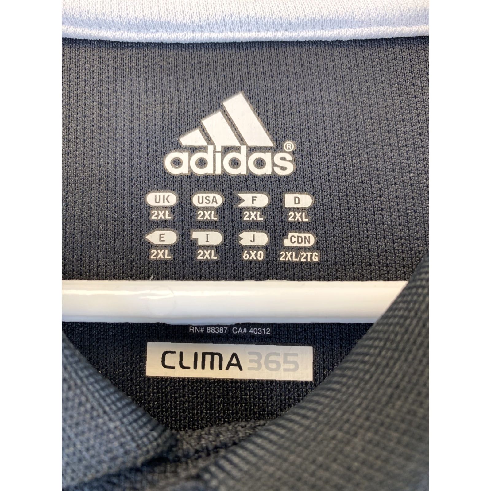 Adidas Adidas 2XL Mens Black Athletic Clima365 Short Sleeve Polo Shirt / 60-6 Size US XXL / EU 58 / 5 - 4 Thumbnail