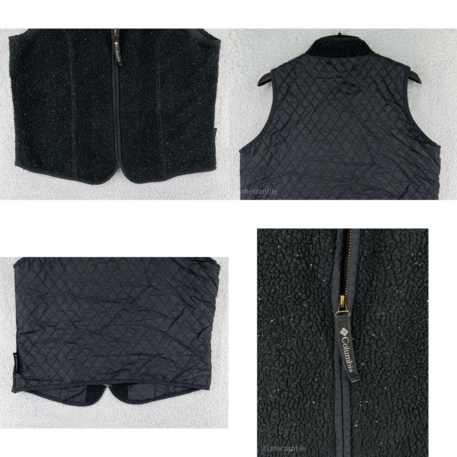 Vintage VINTAGE Columbia Vest Womens Small Black Full Zip Acrylic Blend Fleece Made USA Size S / US 4 / IT 40 - 8 Thumbnail