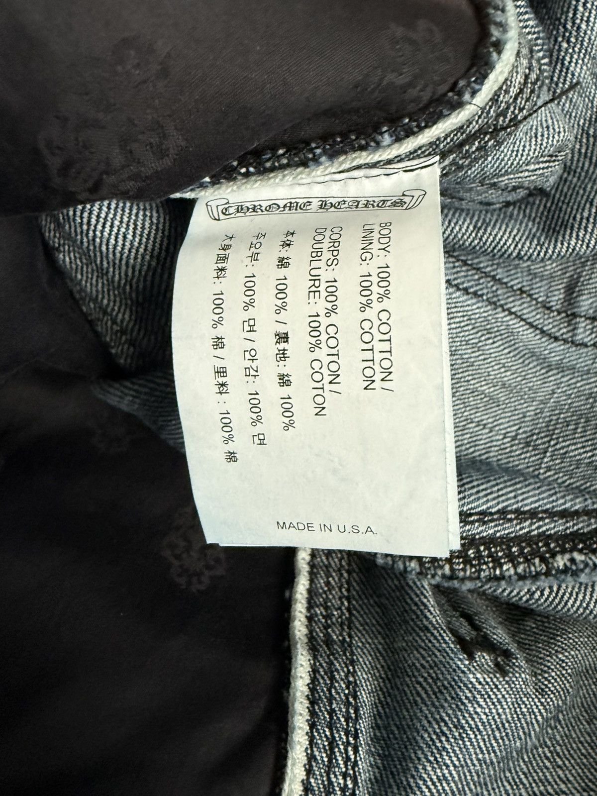 Chrome Hearts Turbo Blue Denim Carpenter Pants Size US 31 - 6 Thumbnail