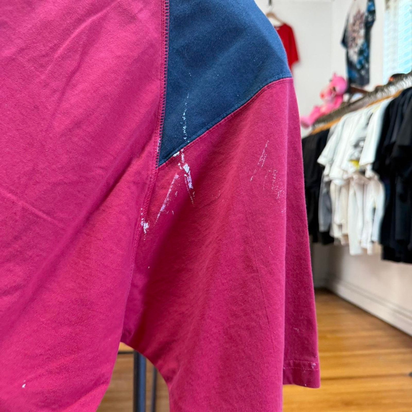 Chaps × Ralph Lauren × Vintage Vintage 90s Chaps Ralph Lauren Paint Splatter T-Shirt Size US L / EU 52-54 / 3 - 7 Thumbnail
