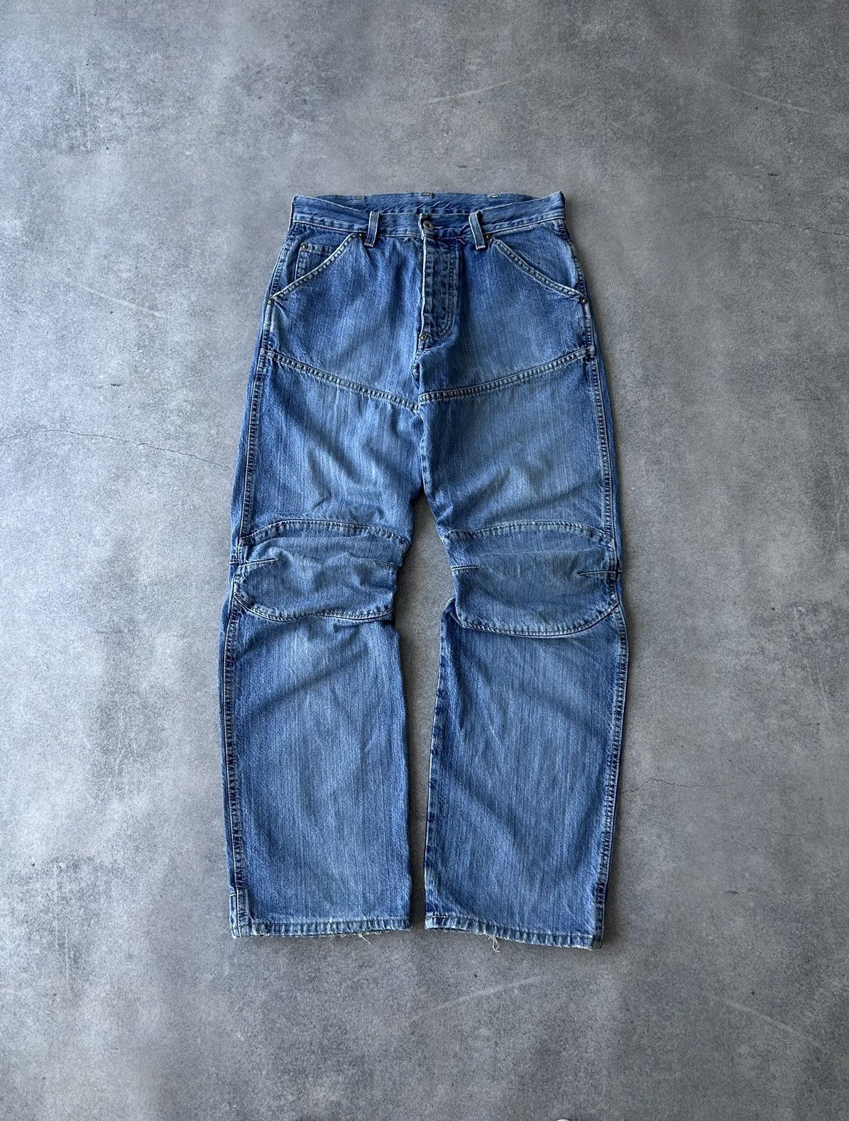 G-Star × Vintage Vintage Gstar-Raw y2k Elwood denim jeans mens crazy fit Size US 32 / EU 48 - 2 Thumbnail