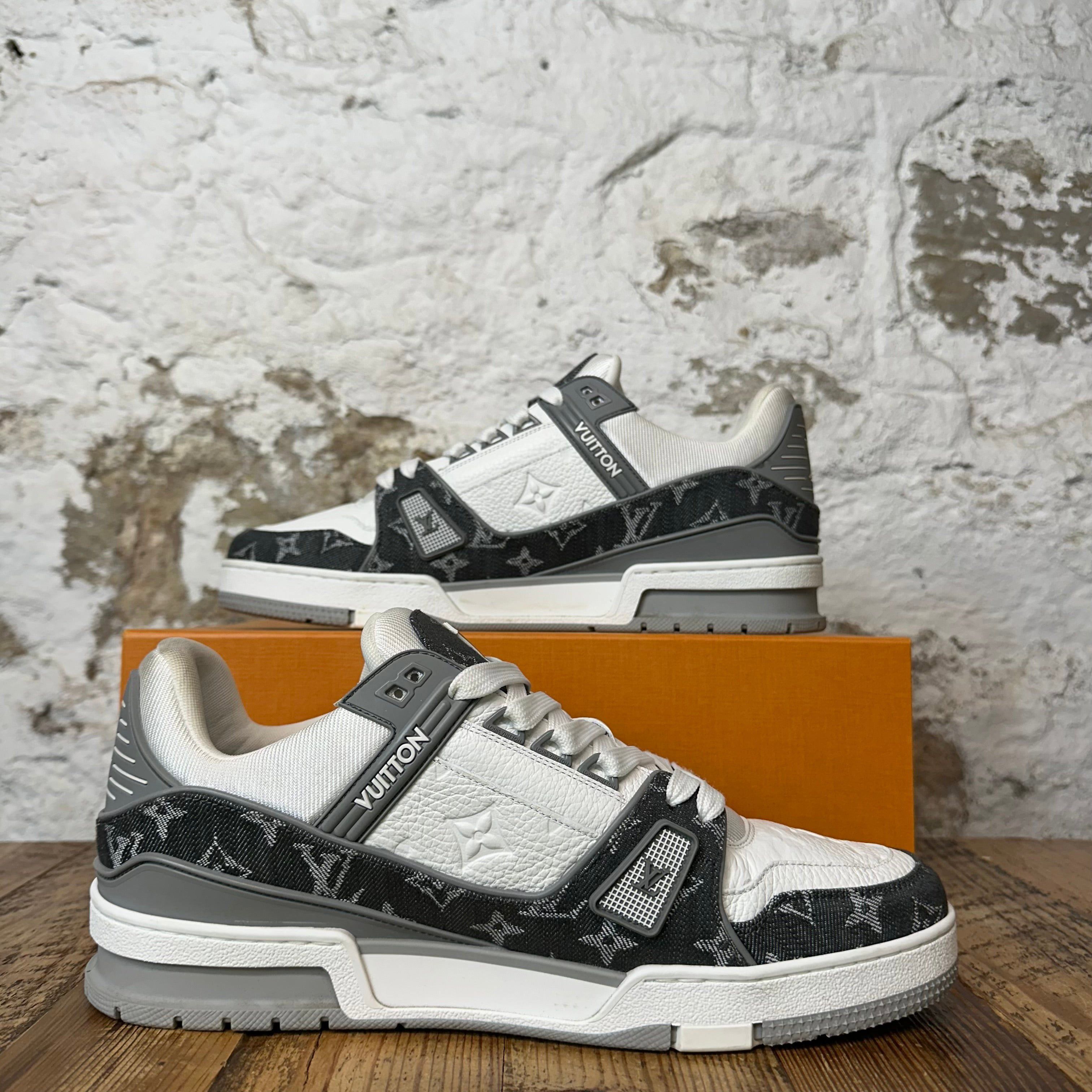 Louis Vuitton Louis Vuitton Grey Monogram Trainer Sneaker Sz 11 (9.5LV) Size US 11 / EU 44 - 2 Thumbnail
