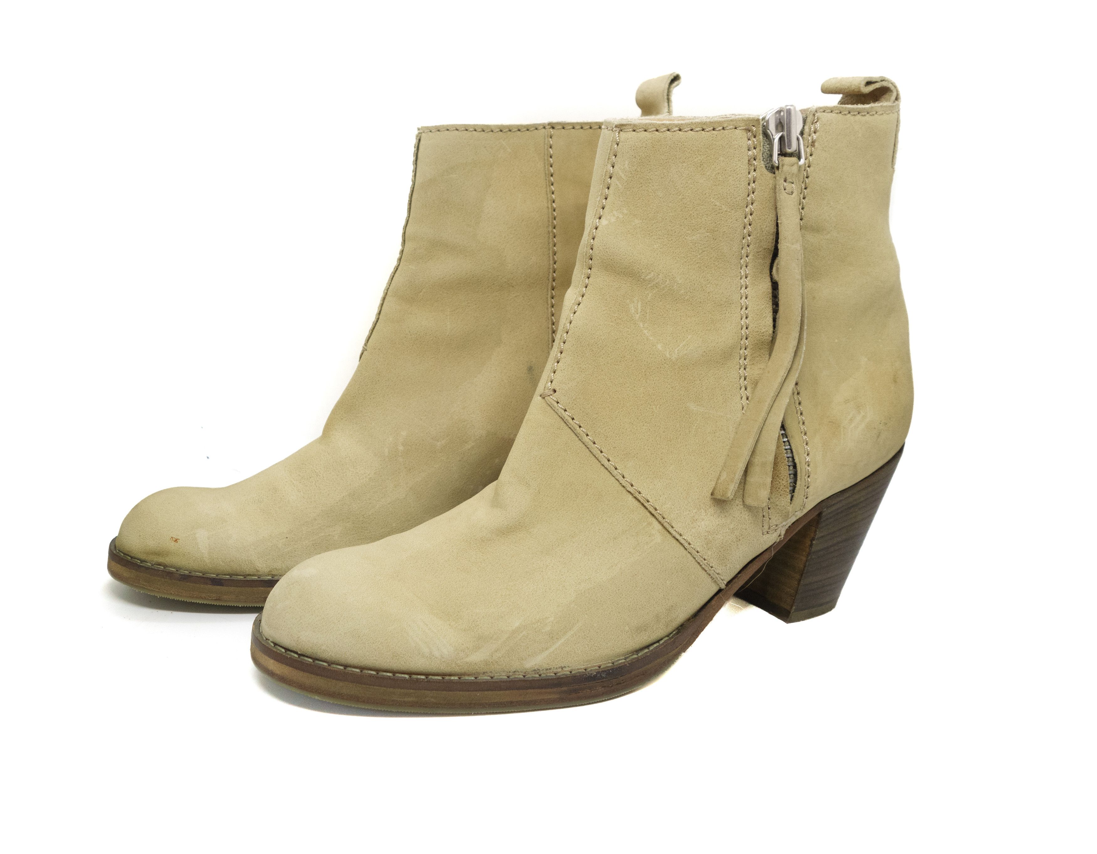 Acne Studios Pistol Boots Nubuck Size Zip Ankle Boots Size US 11 / IT 41 - 1 Thumbnail