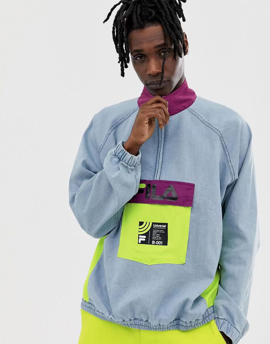 Fila Fila archive revival hip hop B-001 1/4 zip Track top L Size US L / EU 52-54 / 3 - 1 Thumbnail
