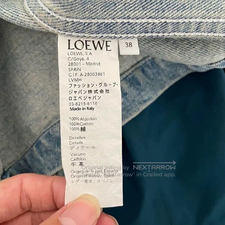 Loewe loewe denim jacket with unique design features. Size US M / EU 48-50 / 2 - 4 Thumbnail