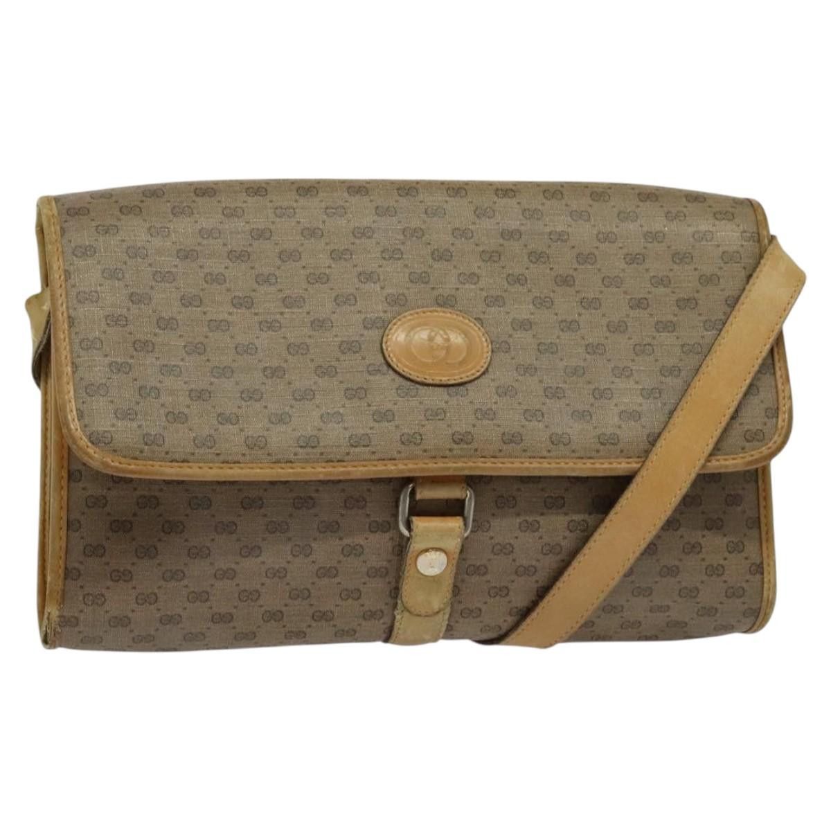Gucci GUCCI Micro GG Supreme Shoulder Bag Pvc Beige Gold 001 115 Size ONE SIZE - 1 Thumbnail