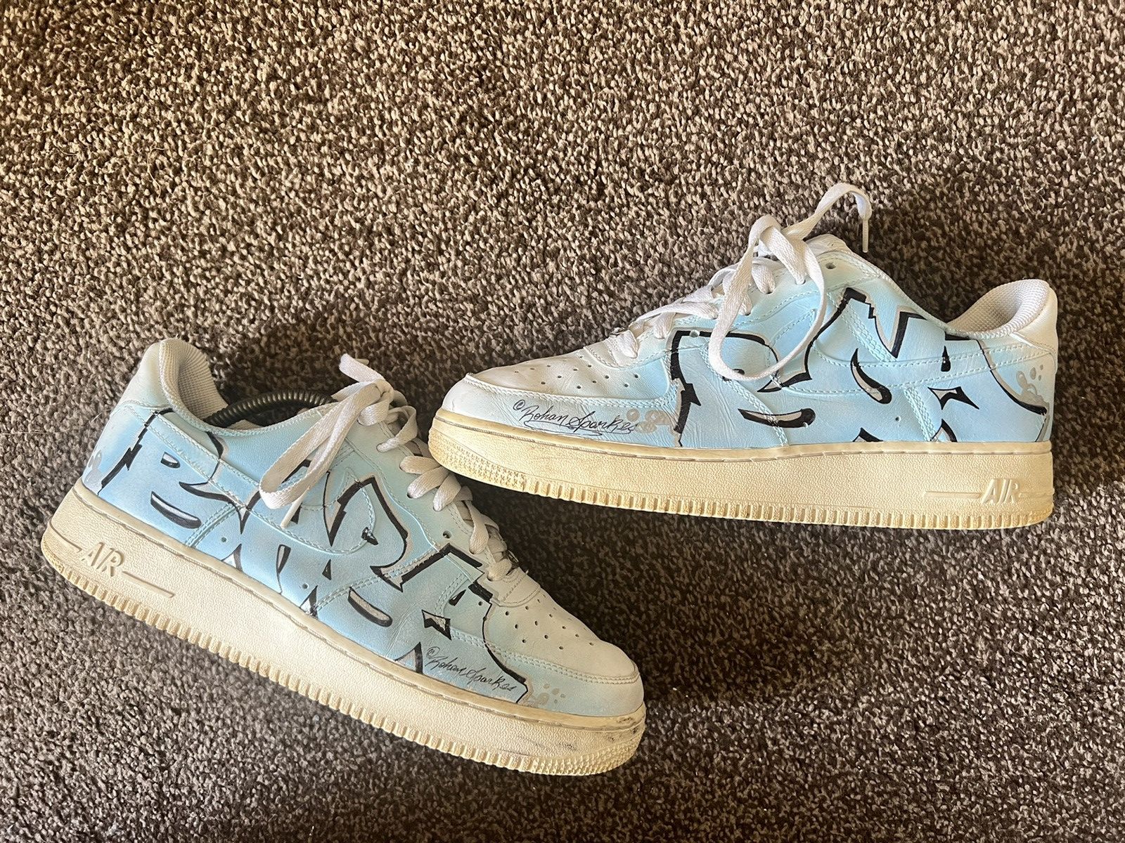 image of Archival Clothing x Nike Shoes in White, Men's (Size 10)