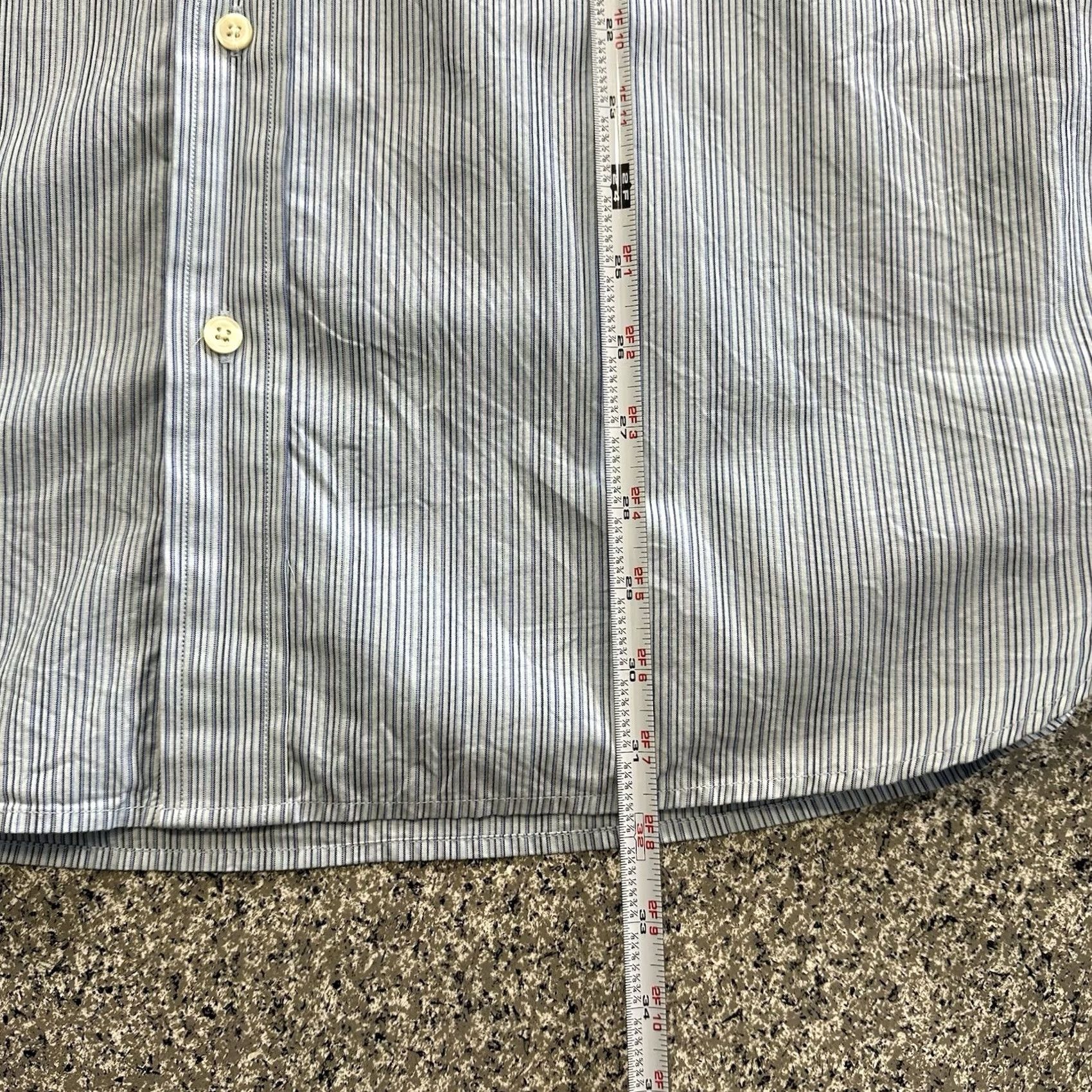 Gap Gap Shirt XL Mens Blue Striped Classic Button-Up 2004 Vintage Style Preppy Casual Workwear Shirt Size US XL / EU 56 / 4 - 6 Thumbnail
