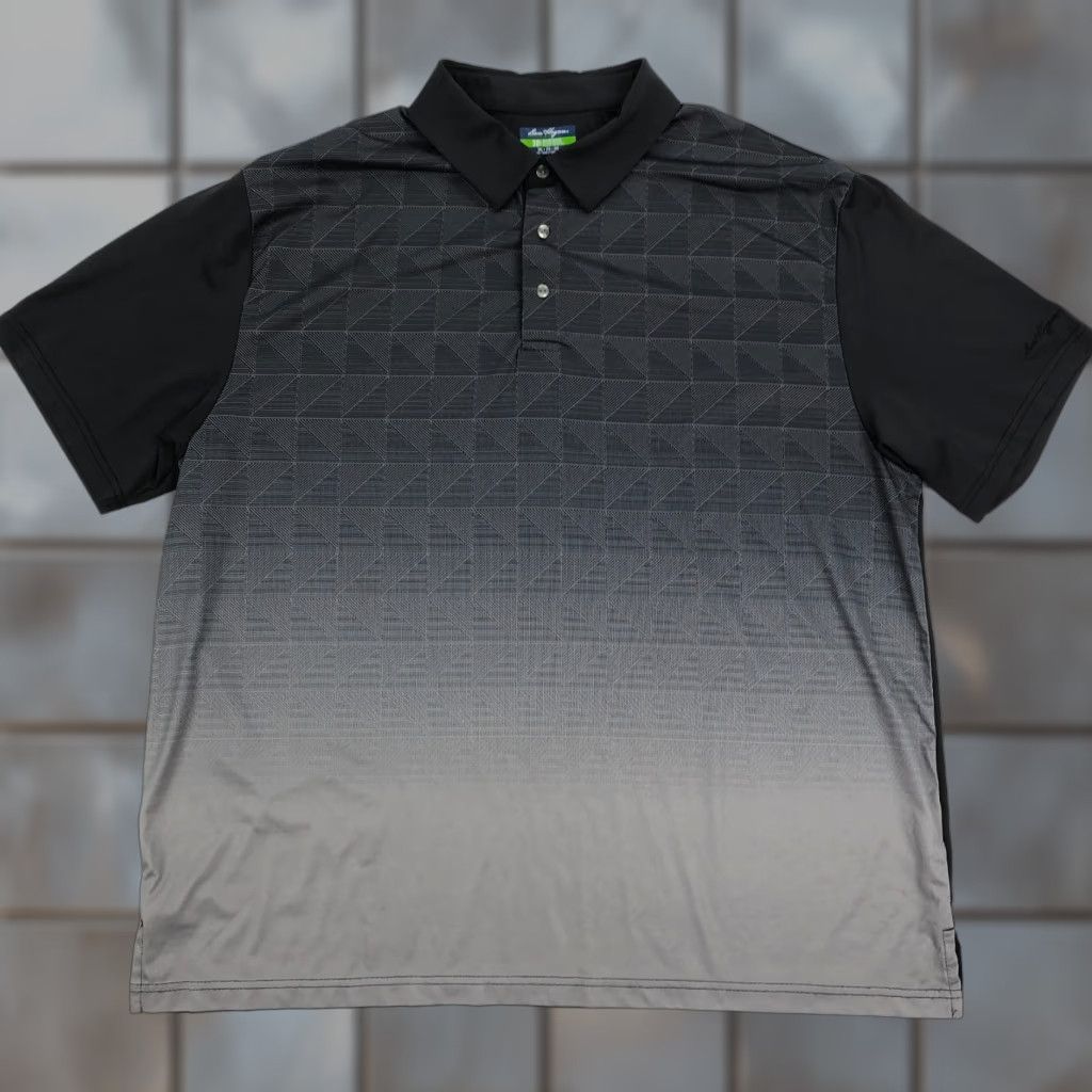 Hogan Ben Hogan Polo Shirt Men 2XL Golf Performance Geometric Short Sleeve Button Up Collared Shirt Gray Size US XXL / EU 58 / 5 - 1 Thumbnail